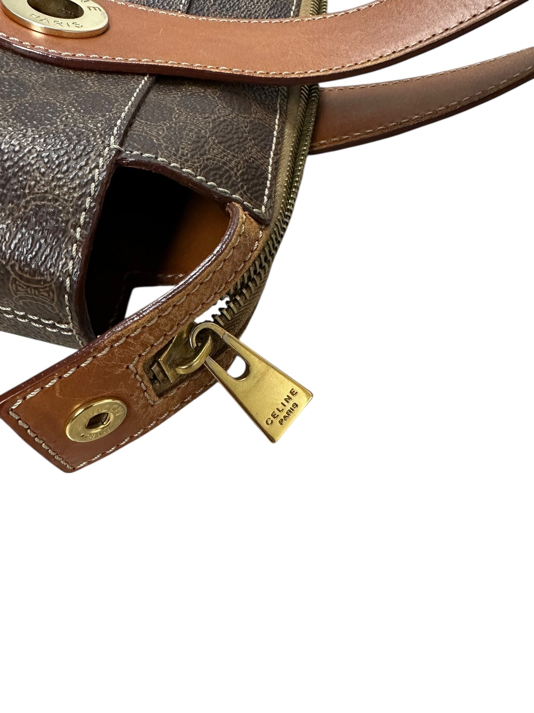 SAC CELINE MACADAM TOTE BAG - MARRON - M95