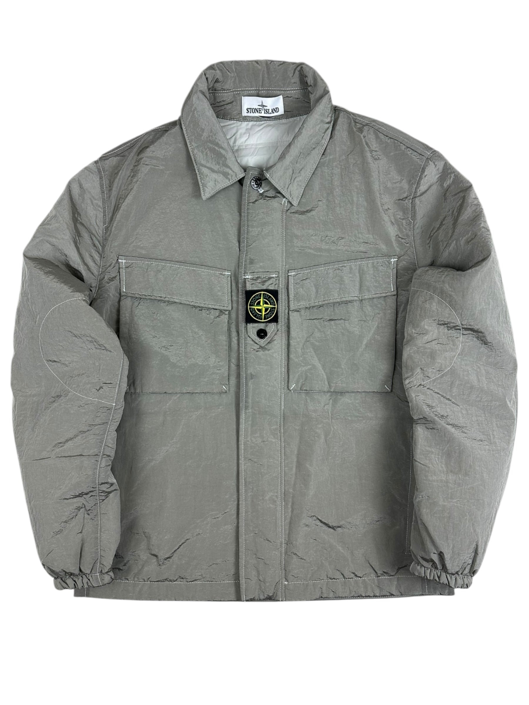 VESTE STONE ISLAND NYLON METAL IN ECONYL REGENERATED NYLON WITH PRIMALOFT-TC - GRIS - TAILLE M - NEUF
