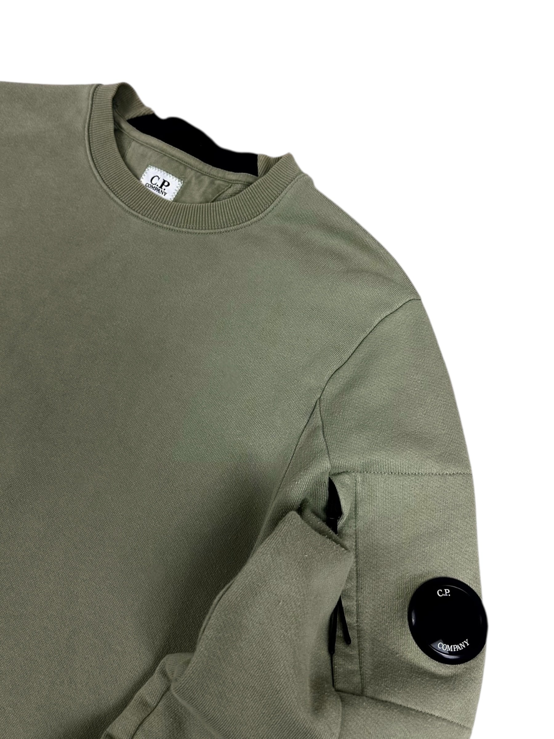 CREWNECK C.P COMPANY - VERT - TAILLE S