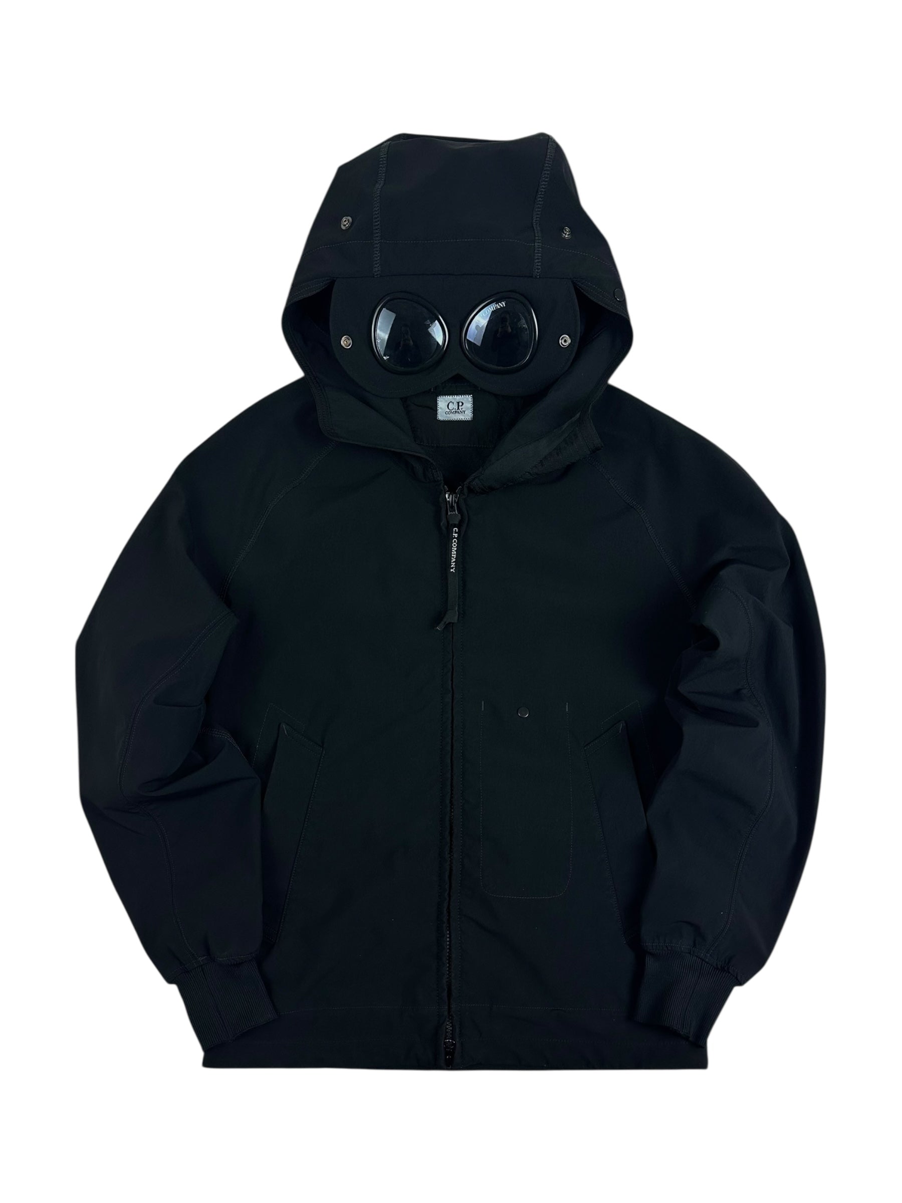 VESTE C.P COMPANY SHELL GOGGLE JACKET - NOIR - TAILLE 44