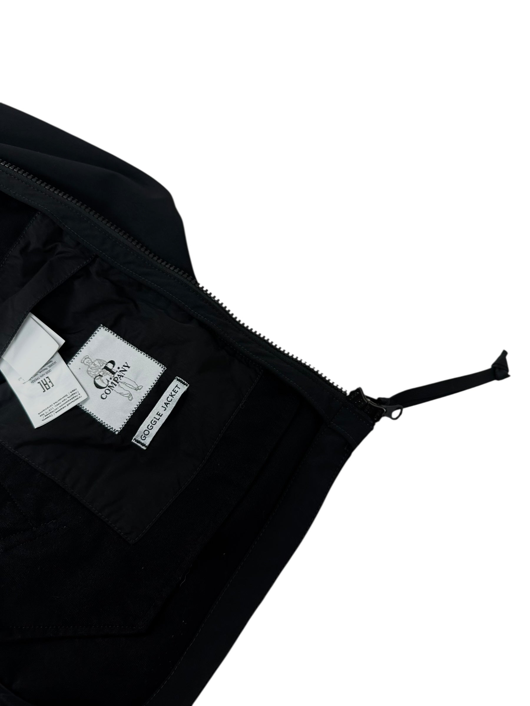 VESTE C.P COMPANY SHELL GOGGLE JACKET - NOIR - TAILLE 44