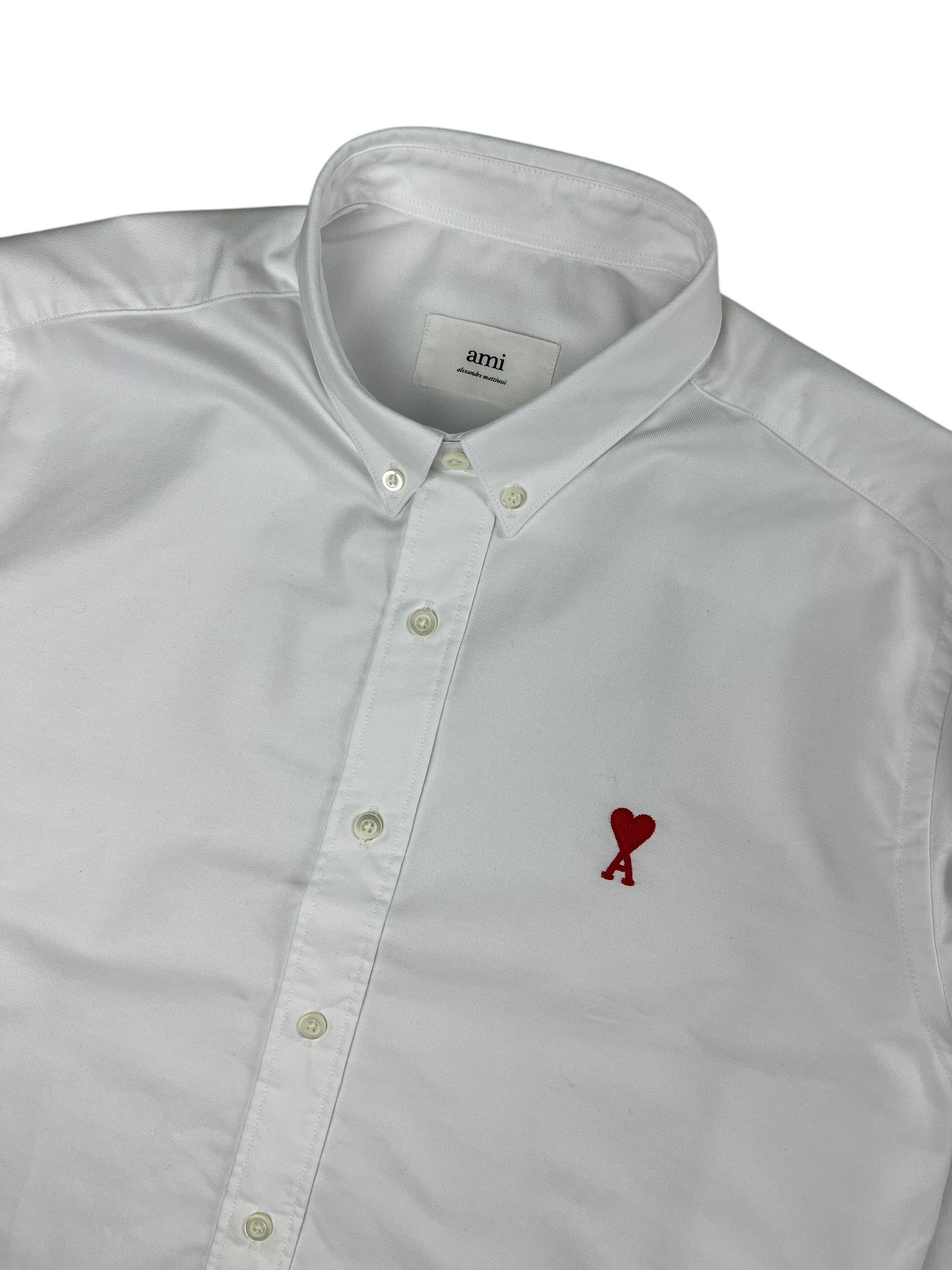 Chemise Ami Paris blanc taille L - Logo et étiquette