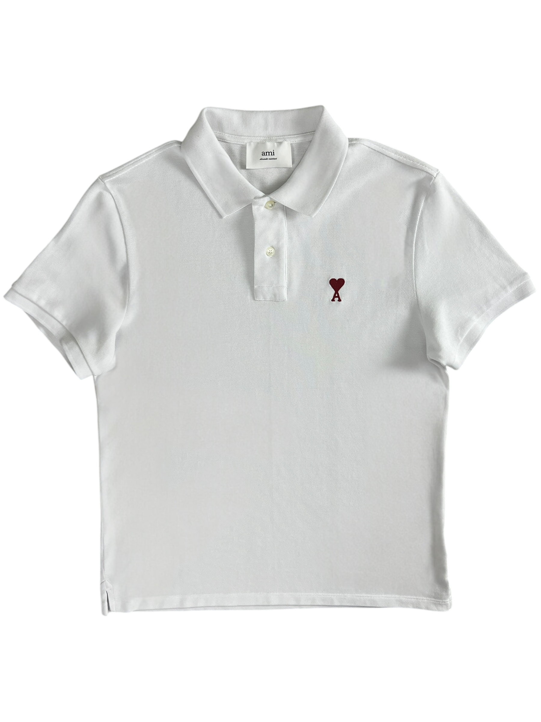 Polo Ami Paris blanc taille M - Vue de face