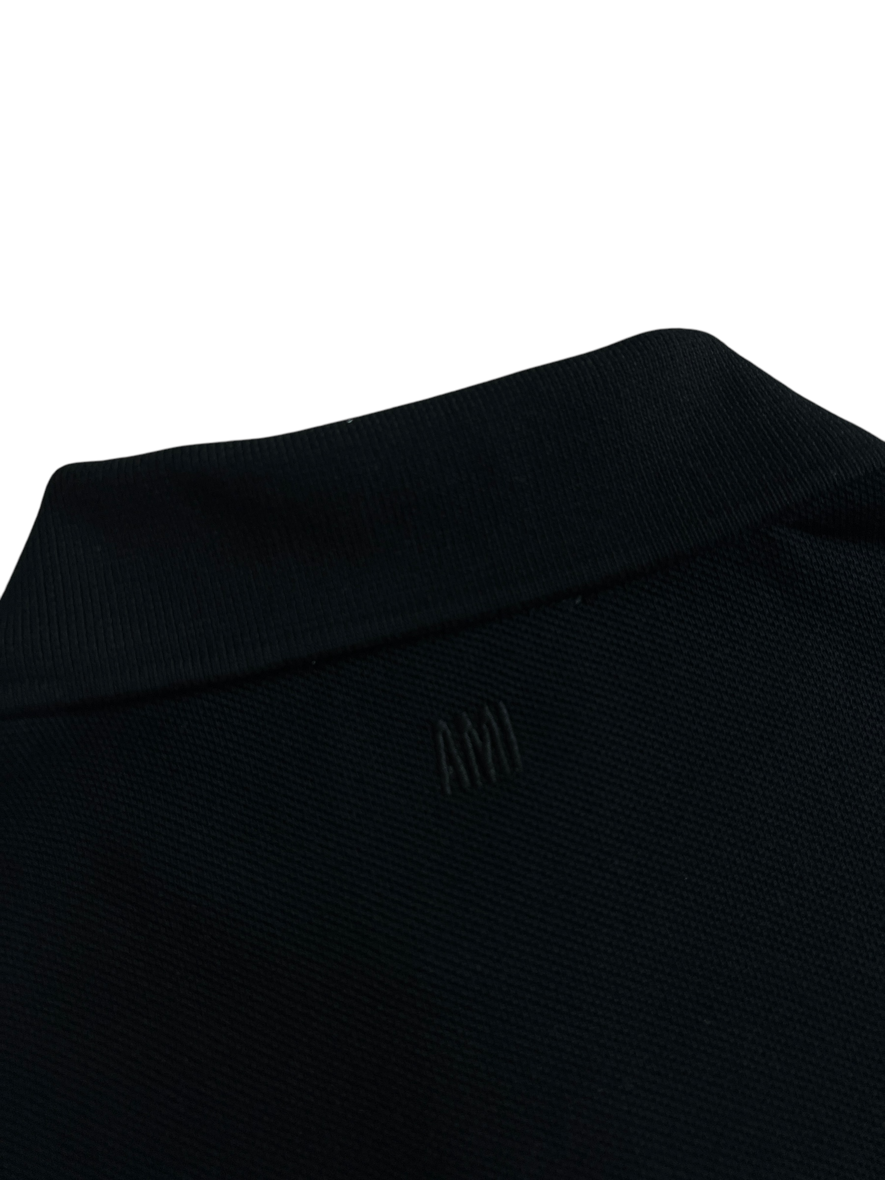 Polo Ami Paris noir taille XS - Détail