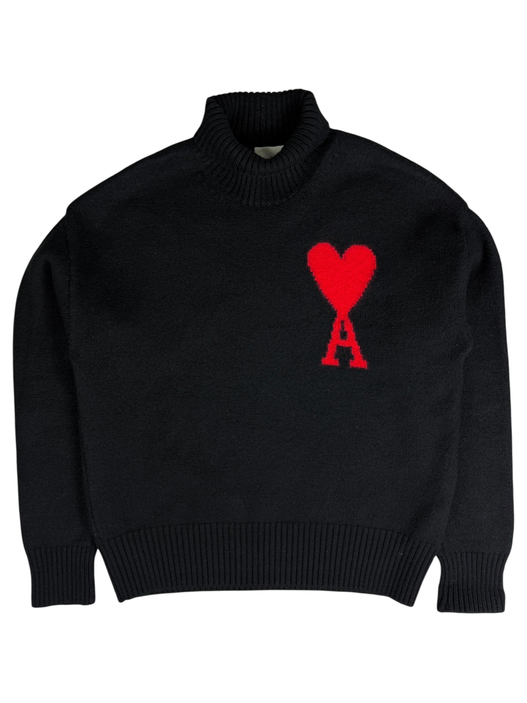 Pull Ami Paris noir taille S - Vue de face