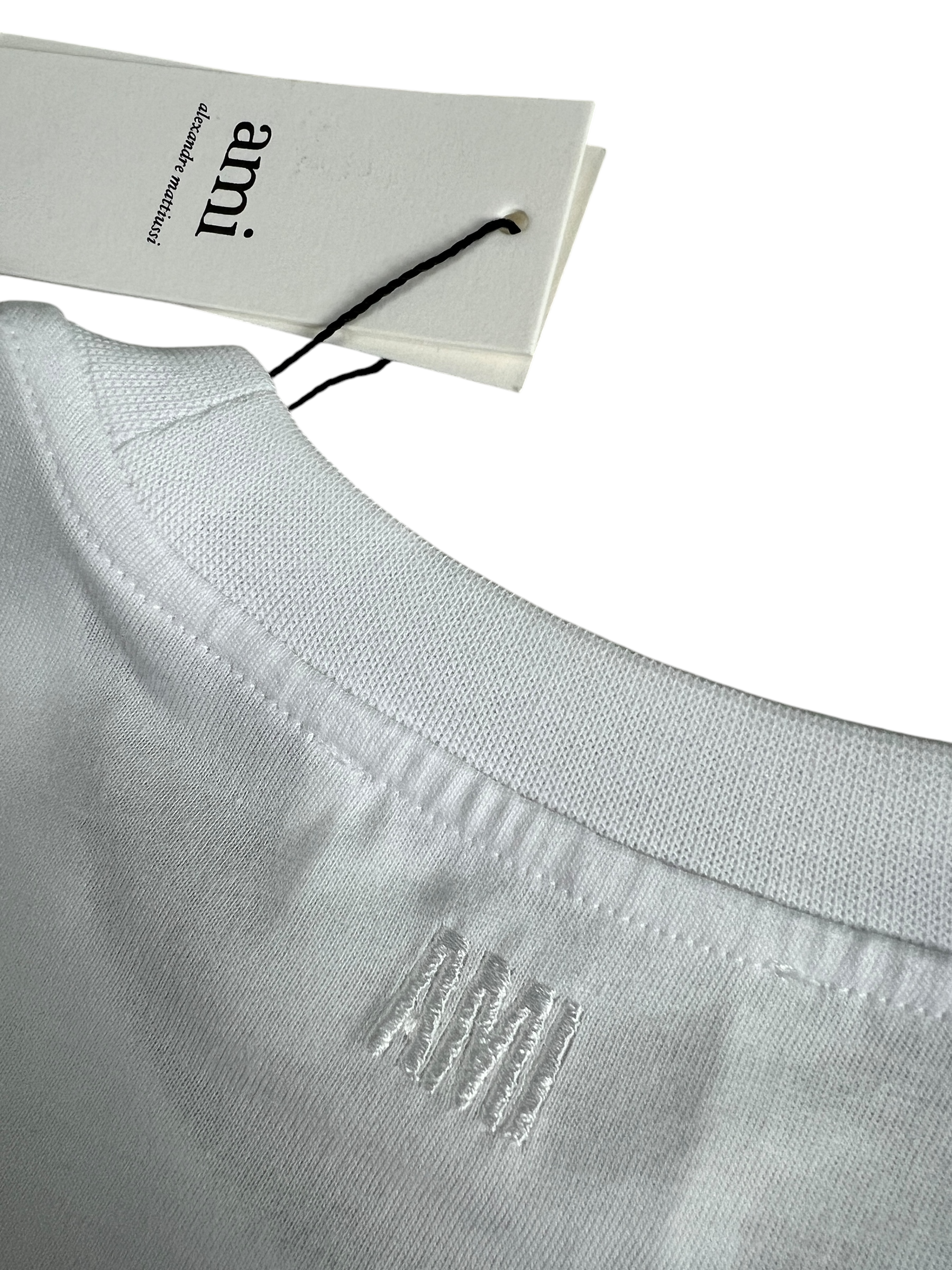Veste Ami Paris blanc taille XXS - Logo et étiquette