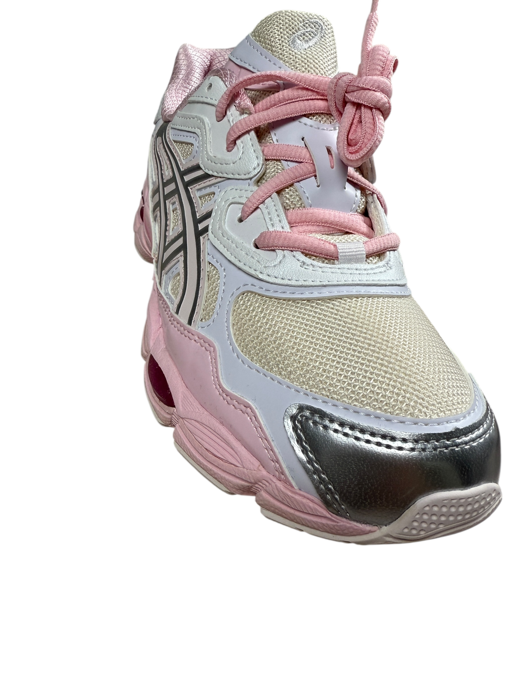 Sneakers Asics rose taille 40 1/2 - Logo et étiquette