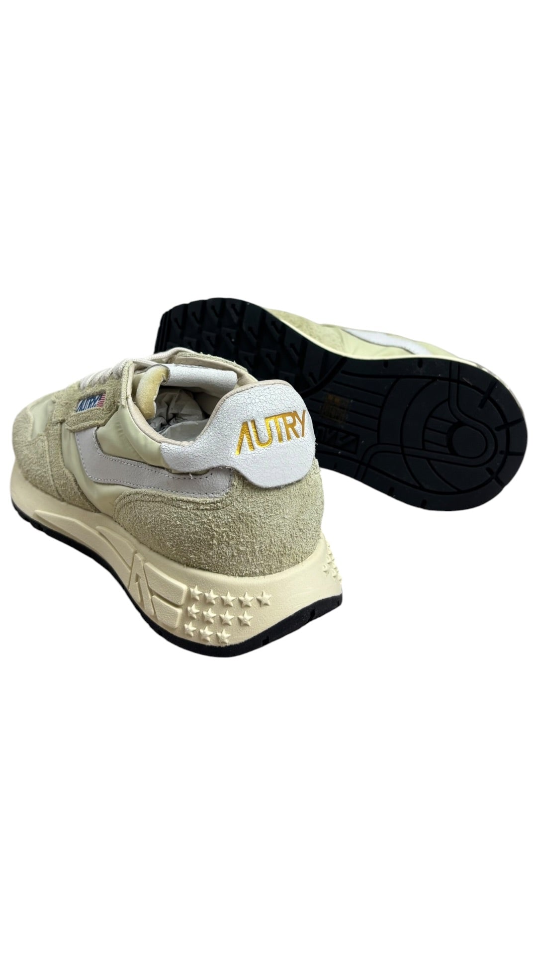Sneakers Autry Reelwind Low Man beige - vue 3/4