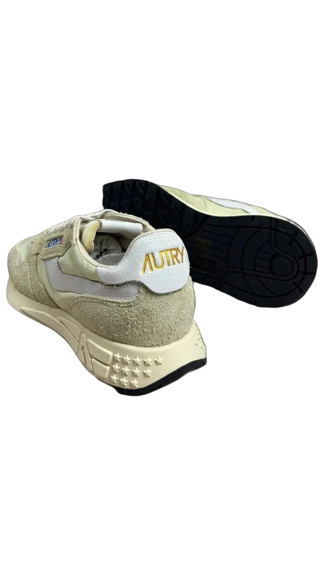 Sneakers Autry Reelwind Low Man beige - vue 3/4