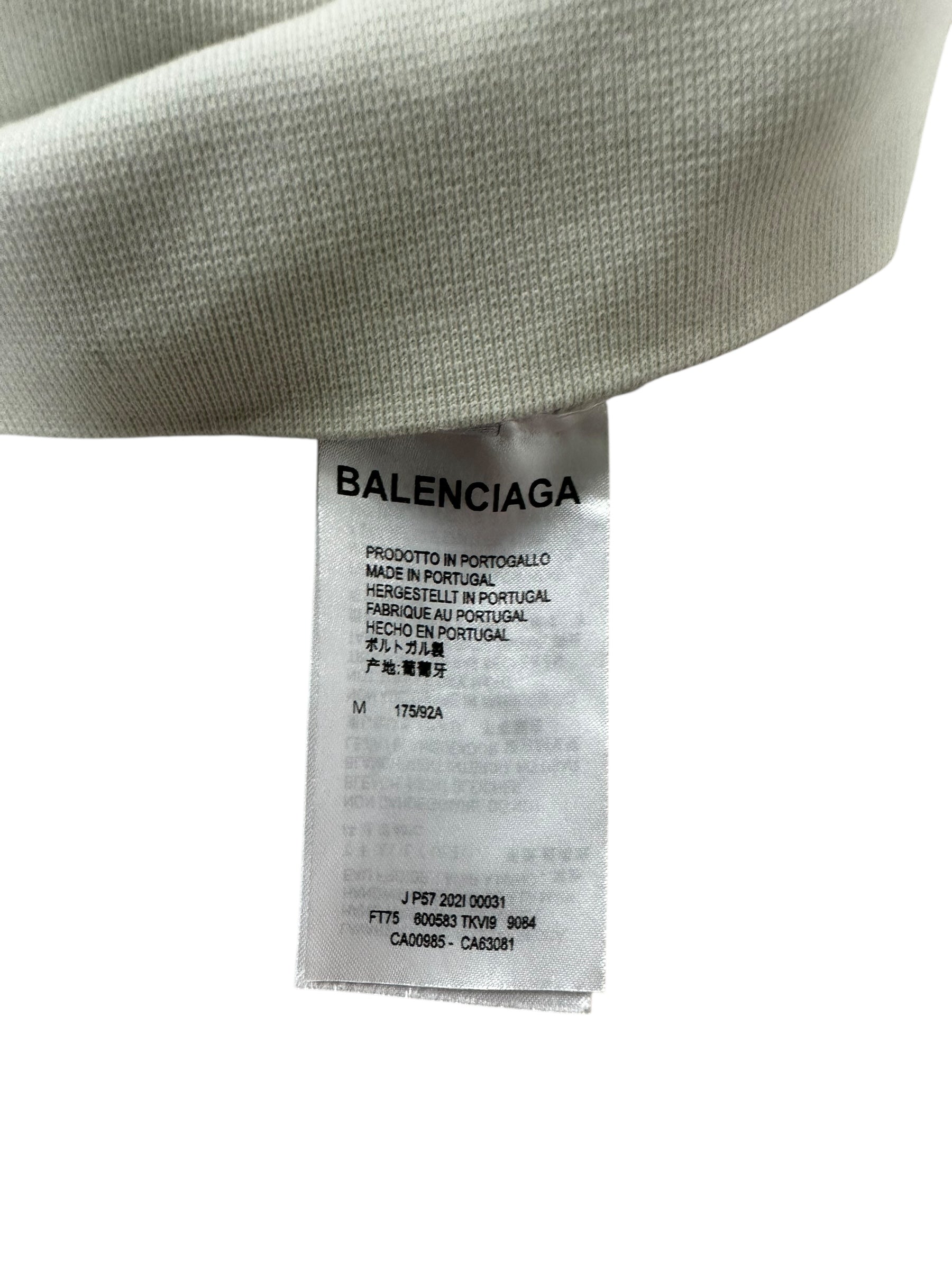 Hoodie Balenciaga blanc taille M - Logo et étiquette