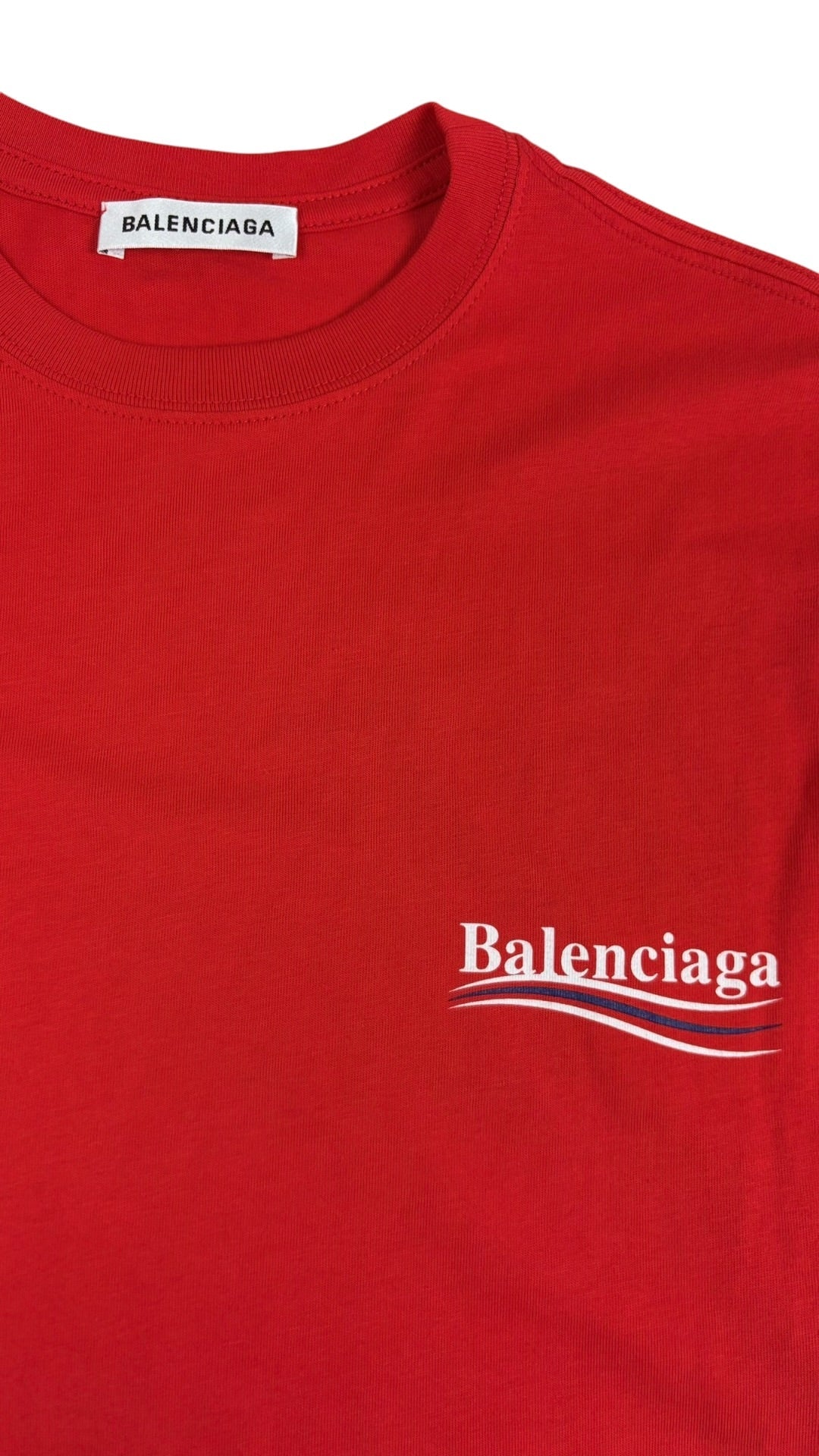 Tee-shirt Balenciaga Political Campaign rouge taille XS - vue 3