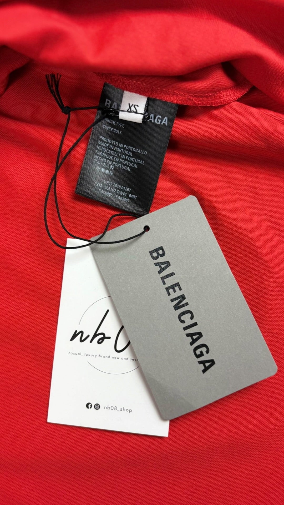 Tee-shirt Balenciaga Political Campaign rouge taille XS - vue 4