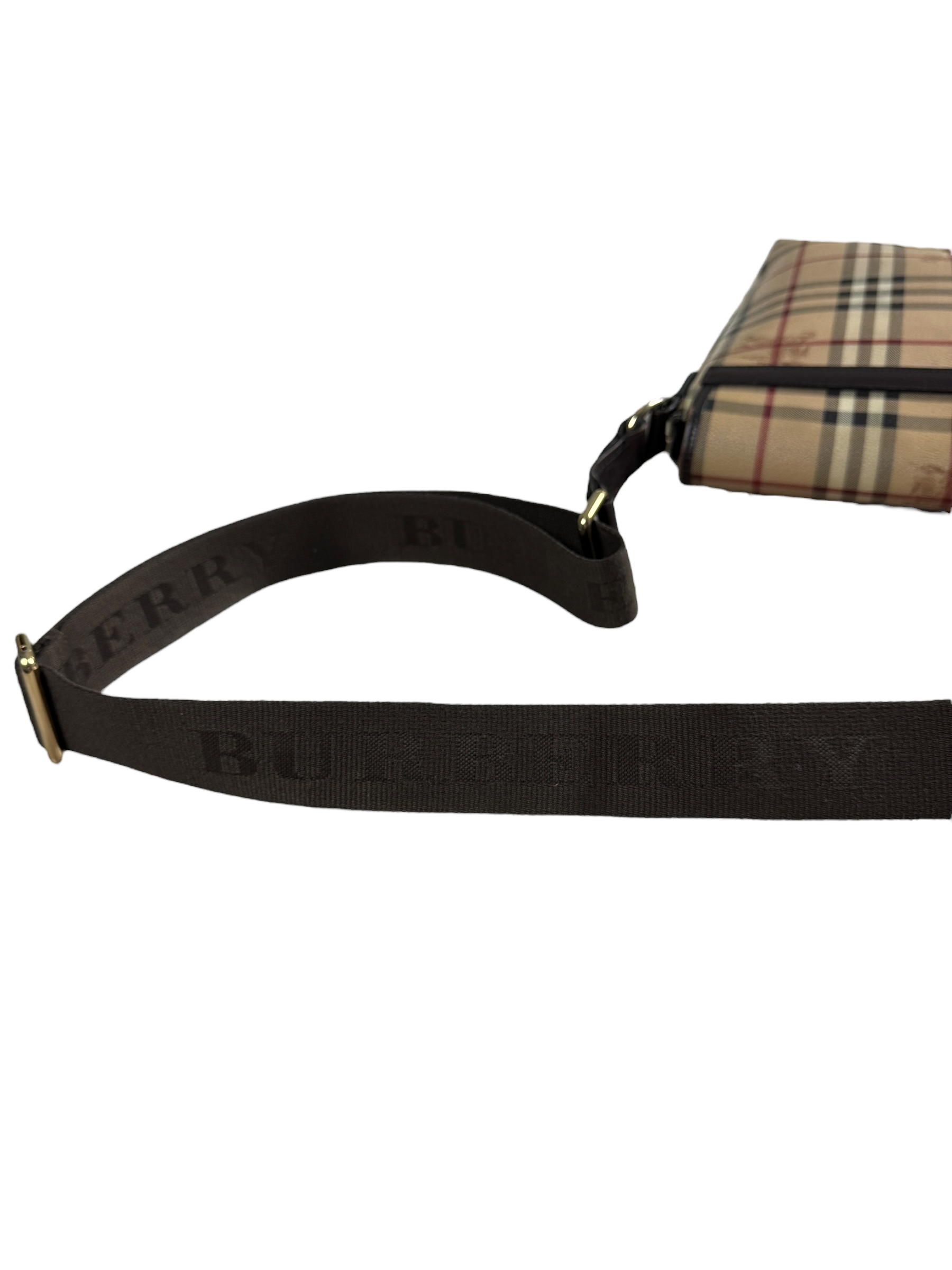 Sacoche Burberry crème / marron taille UNI - Vue 6