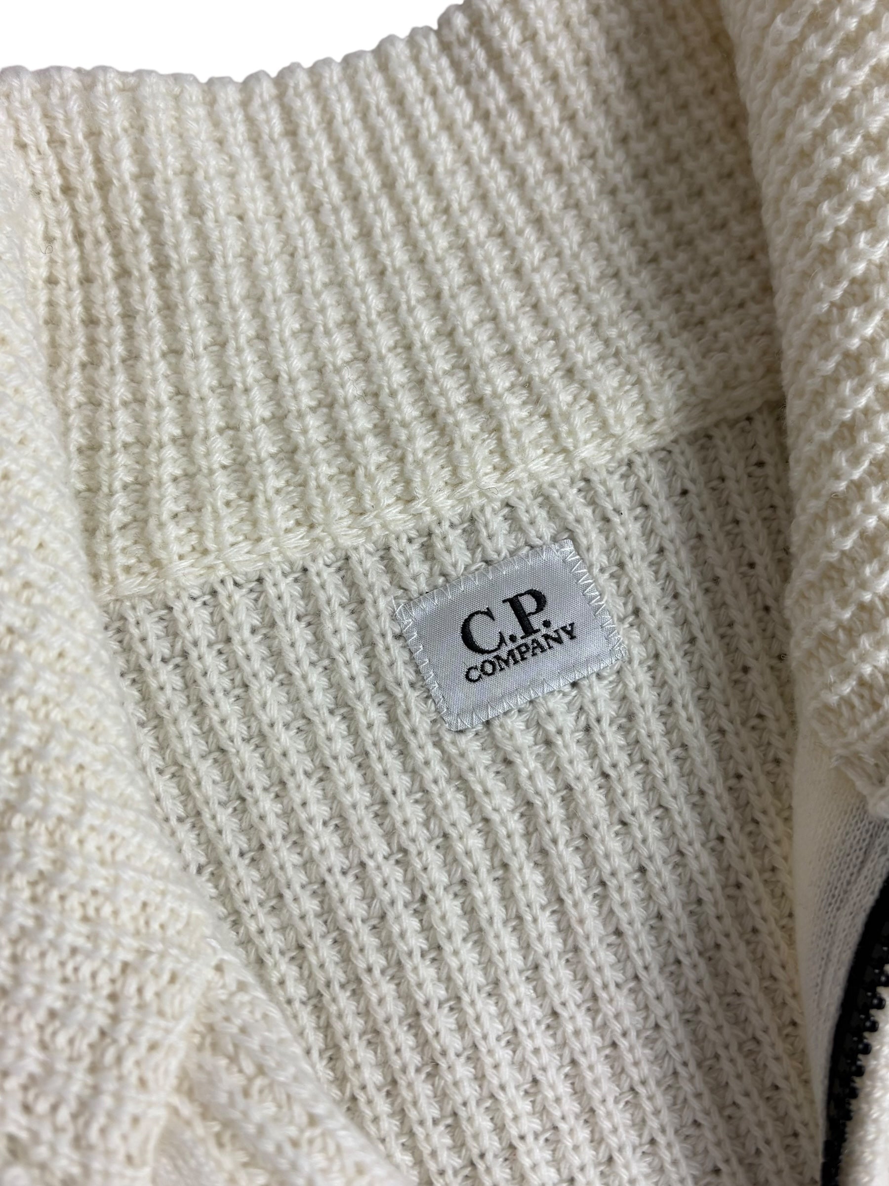 Cardigan C.P Company crème taille L - Détail