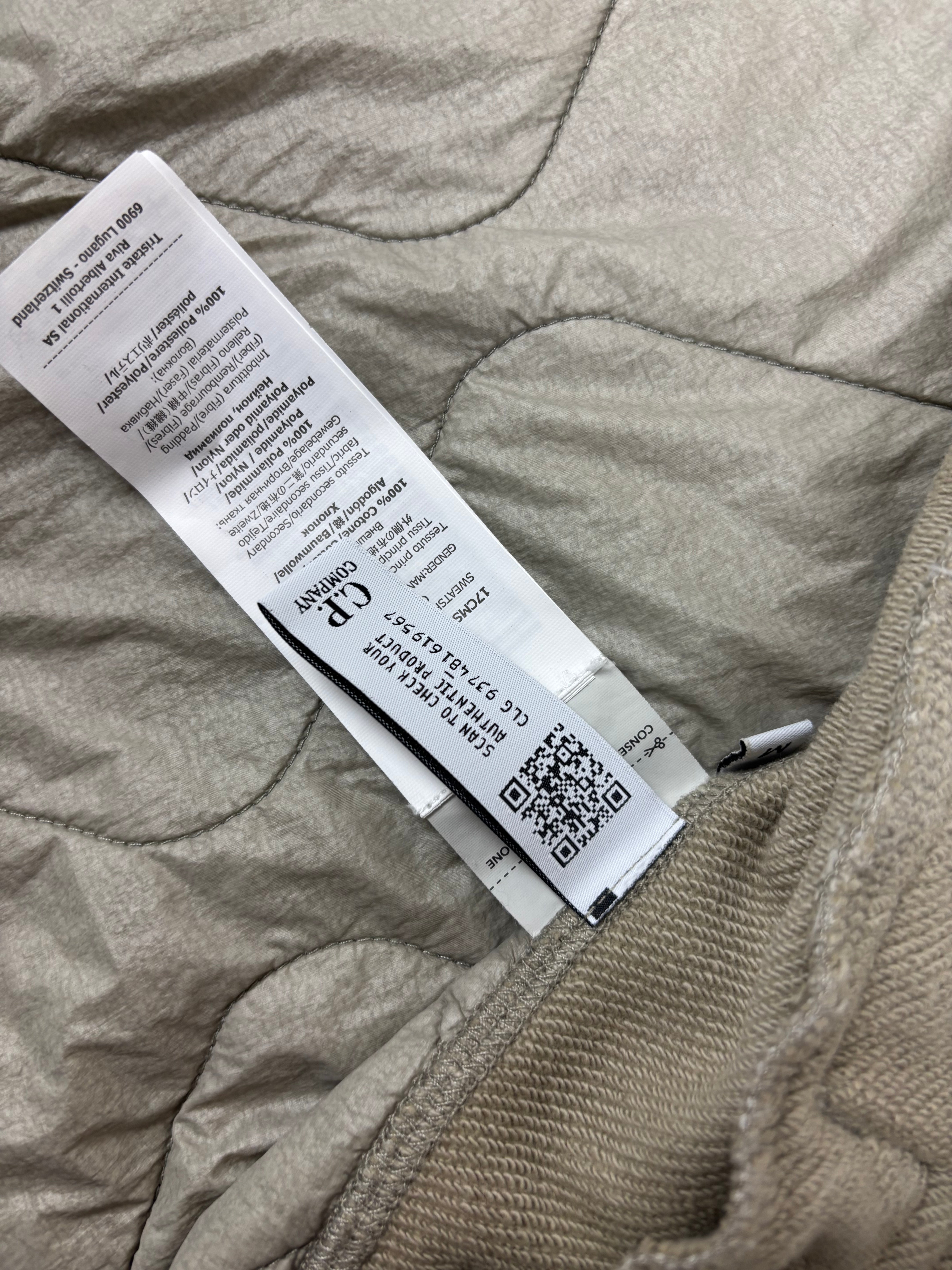Cardigan C.P Company crème taille M - Logo et étiquette