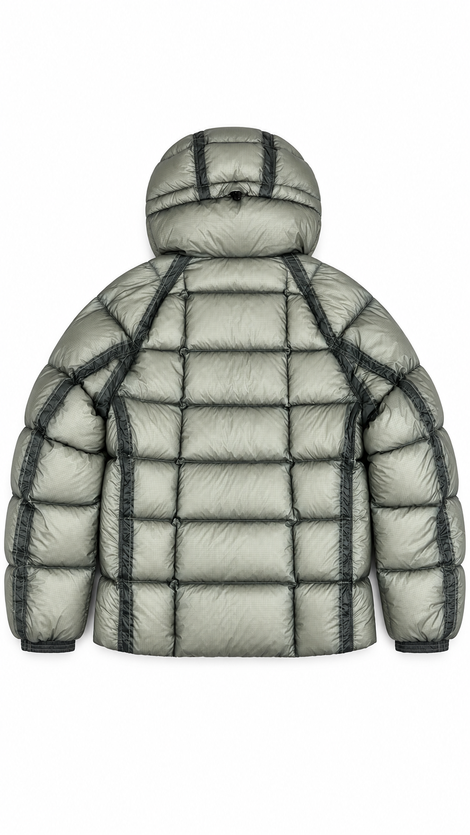 Doudoune à Capuche C.P Company D.D Shell Flint Grey gris taille S, vue de dos — vue 2