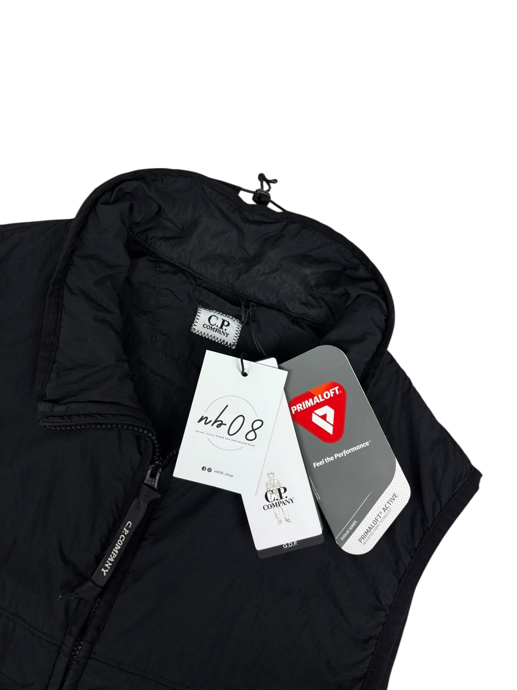 Gilet C.P Company noir taille 52 - Logo et étiquette