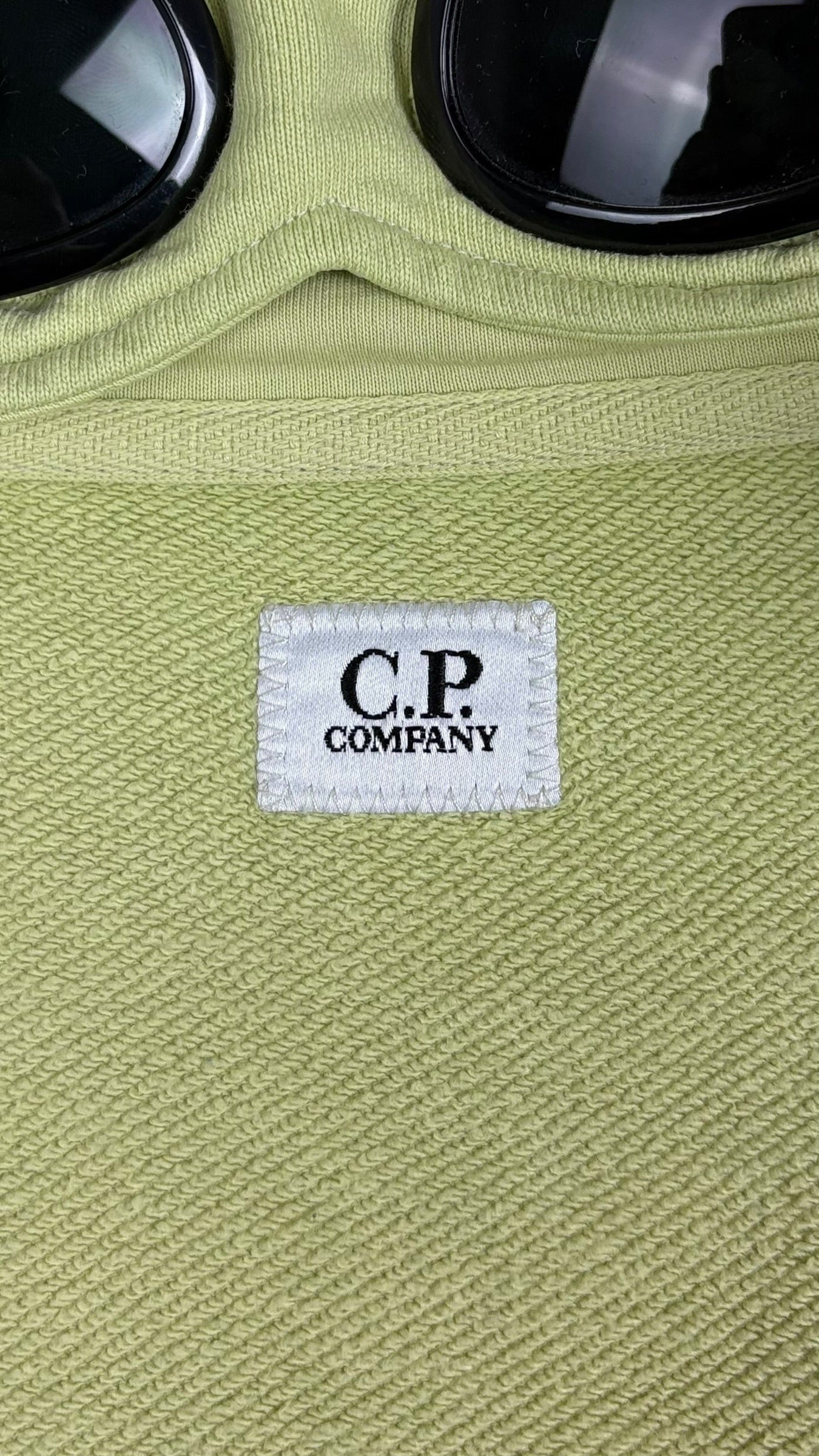 Gilet C.P Company vert taille XL - Logo et étiquette