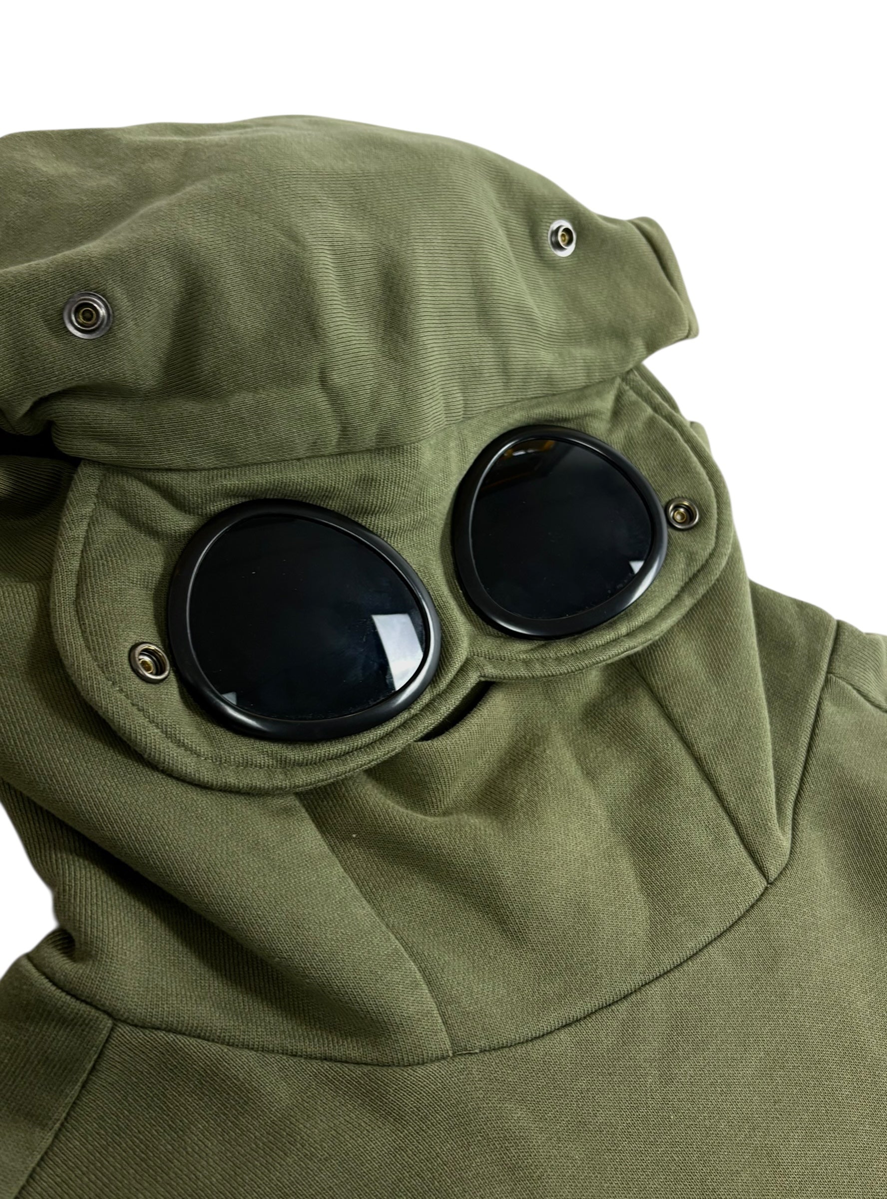 Hoodie C.P Company kaki taille S - Détail