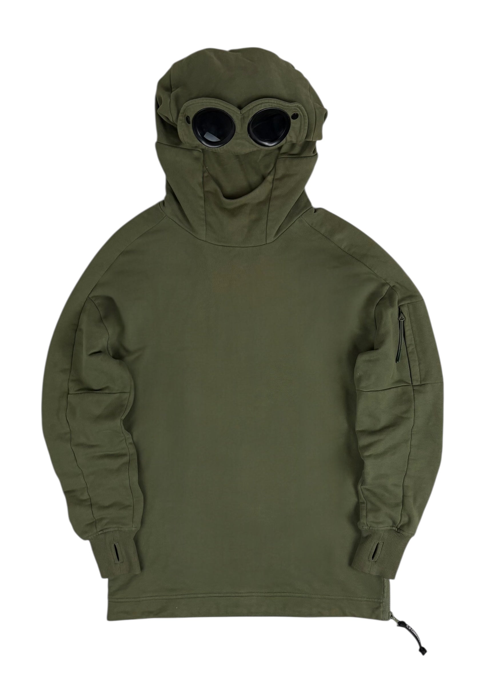 Hoodie C.P Company kaki taille S - Vue de face