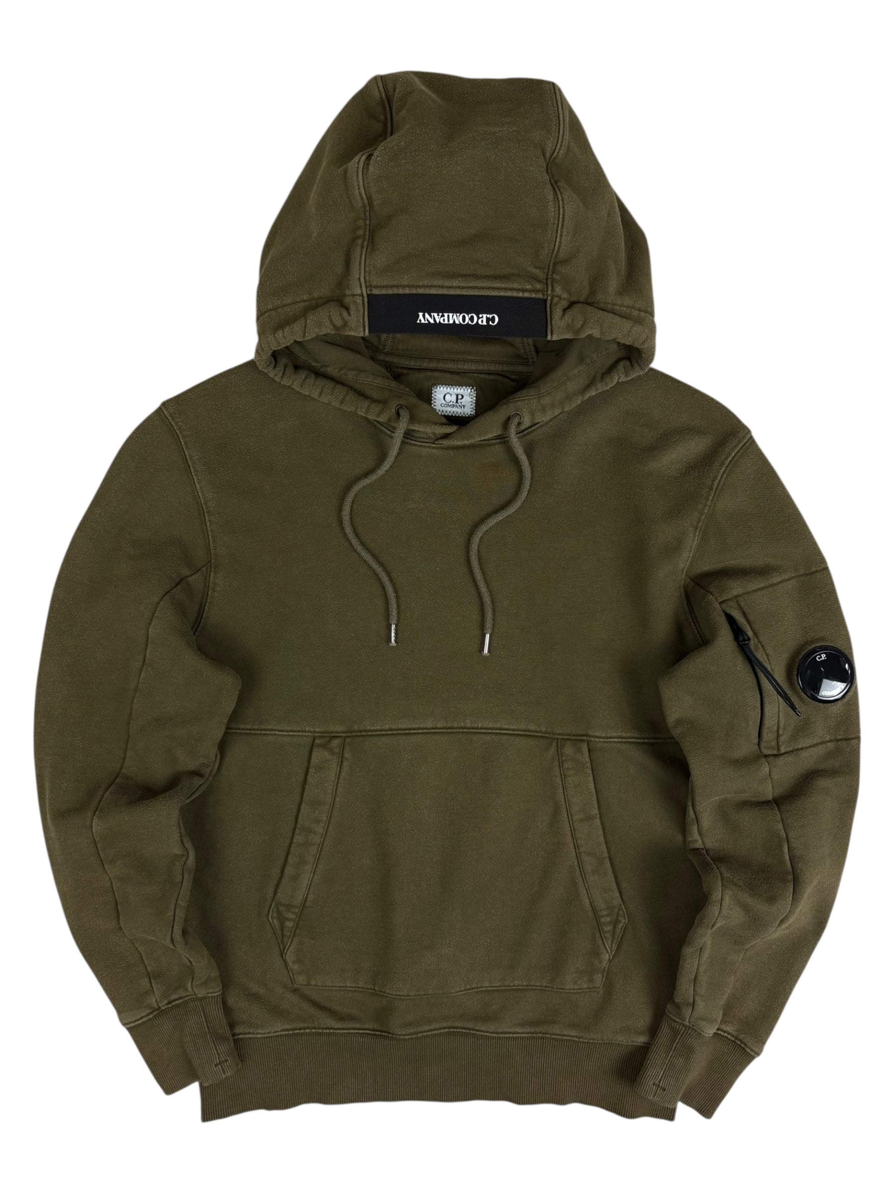 Hoodie C.P Company kaki taille S - Vue de face
