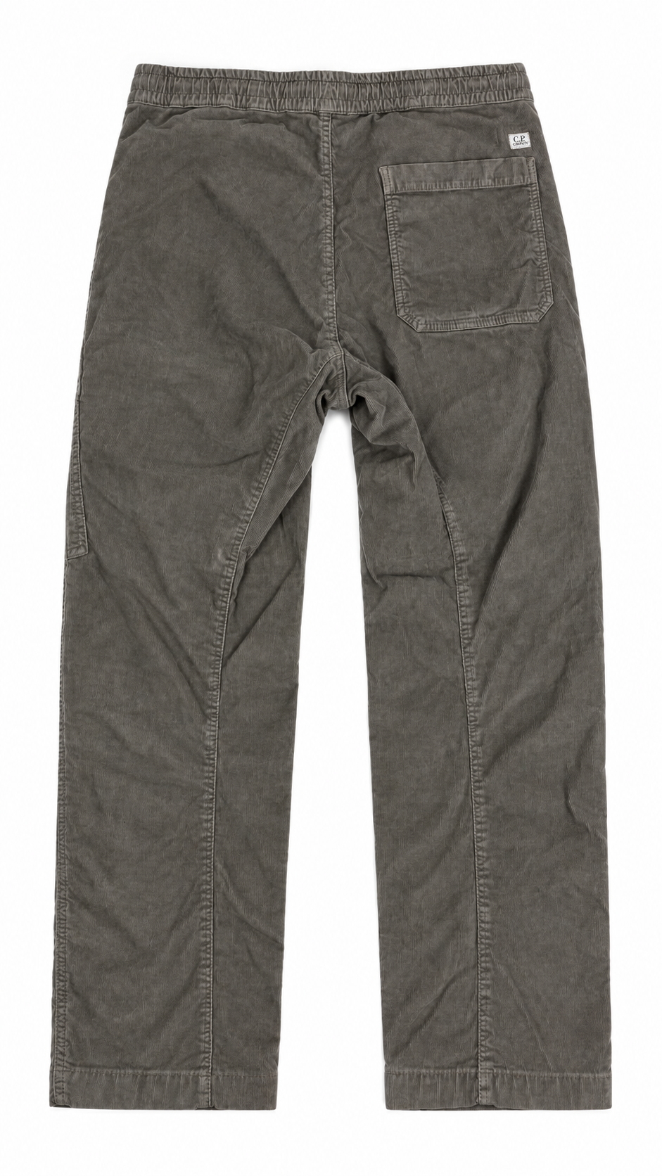 Pantalon Cargo C.P Company en Velours Côtelé taupe, vue de dos — vue 2