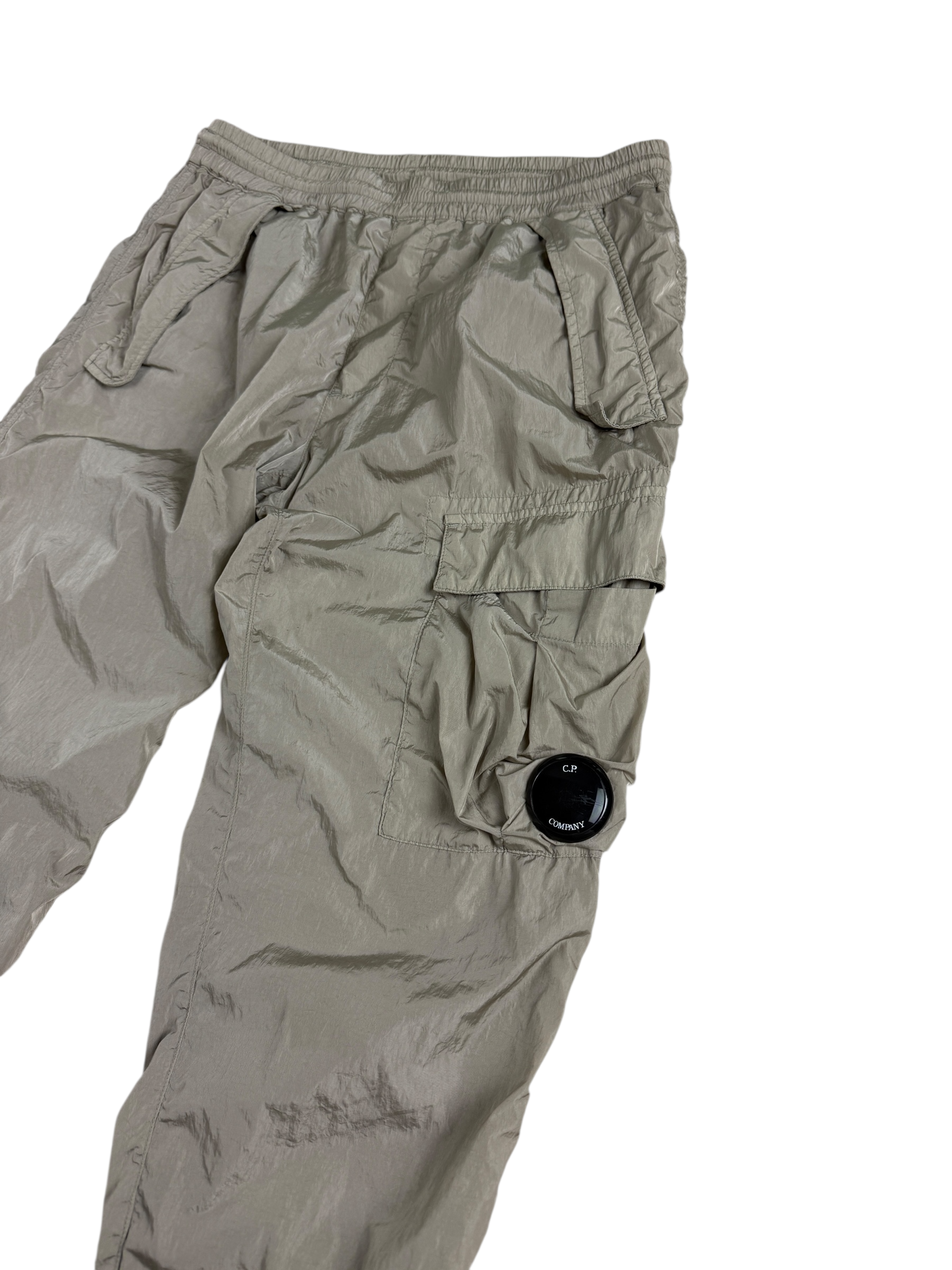 Pantalon C.P Company crème taille 12 ans - Logo et étiquette