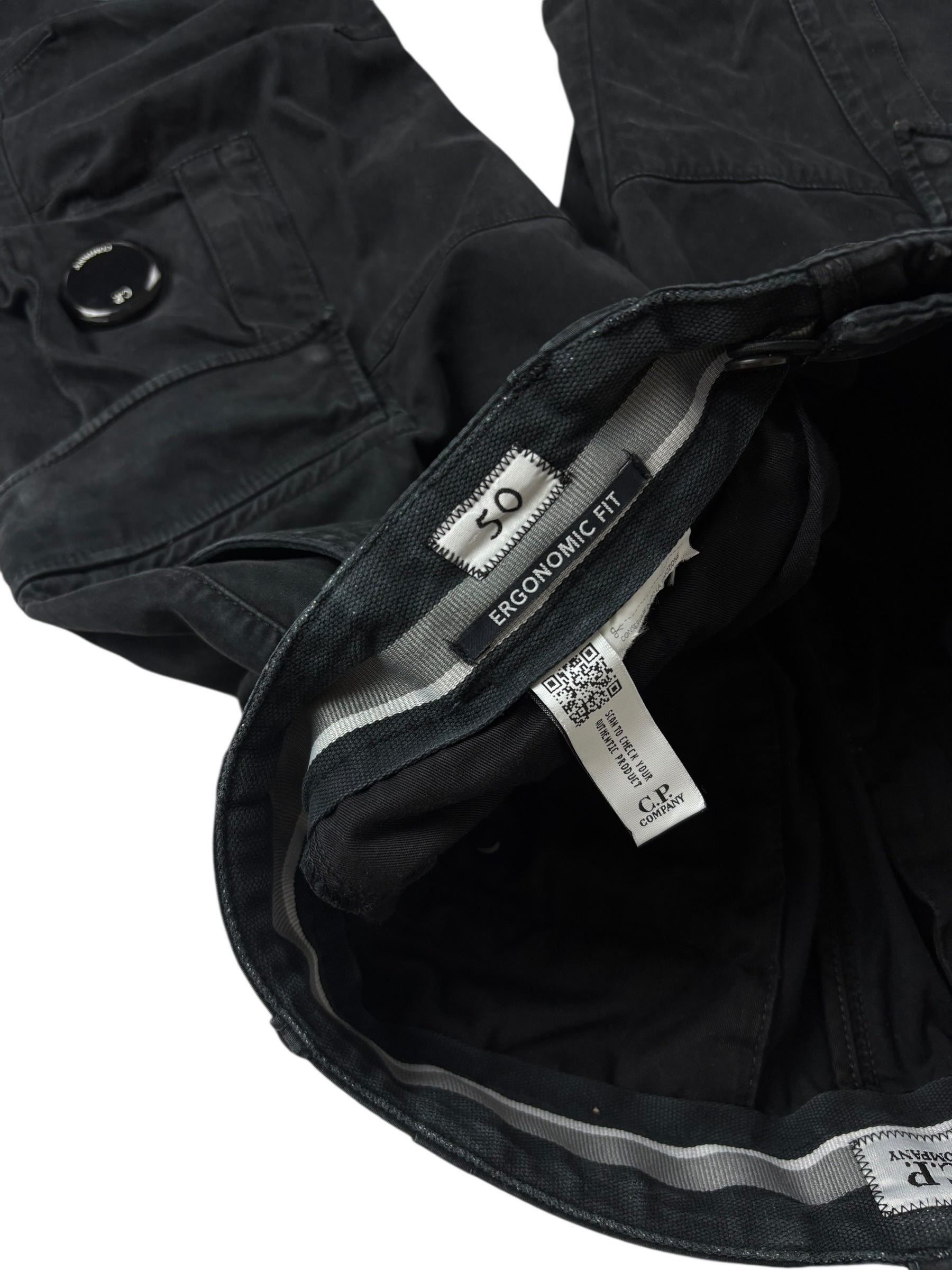 Pantalon C.P Company noir taille PANTALON 50 - Logo et étiquette