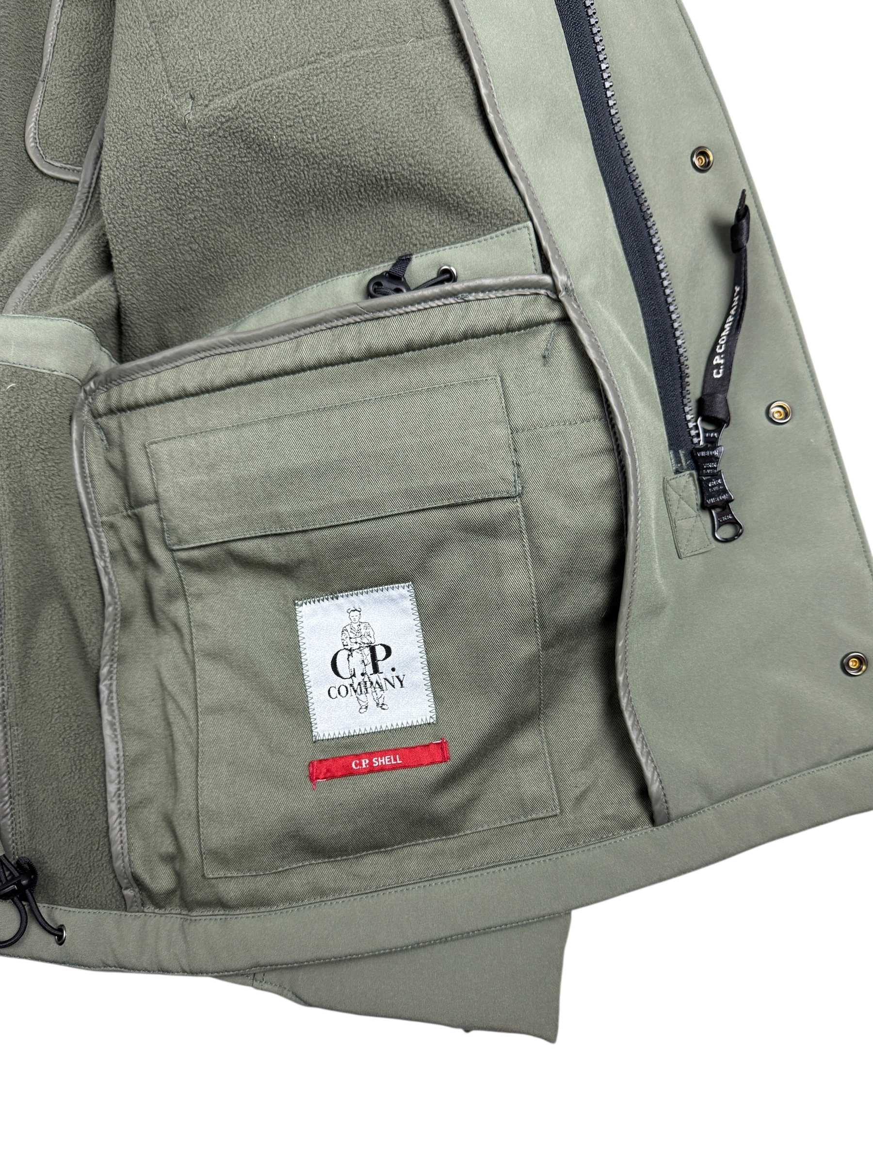 Parka C.P Company kaki taille L - Vue côté