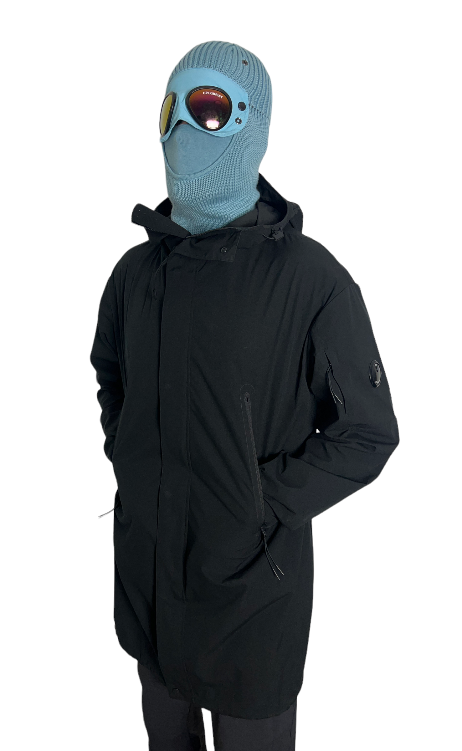Parka C.P Company noir taille XL - Vue de face