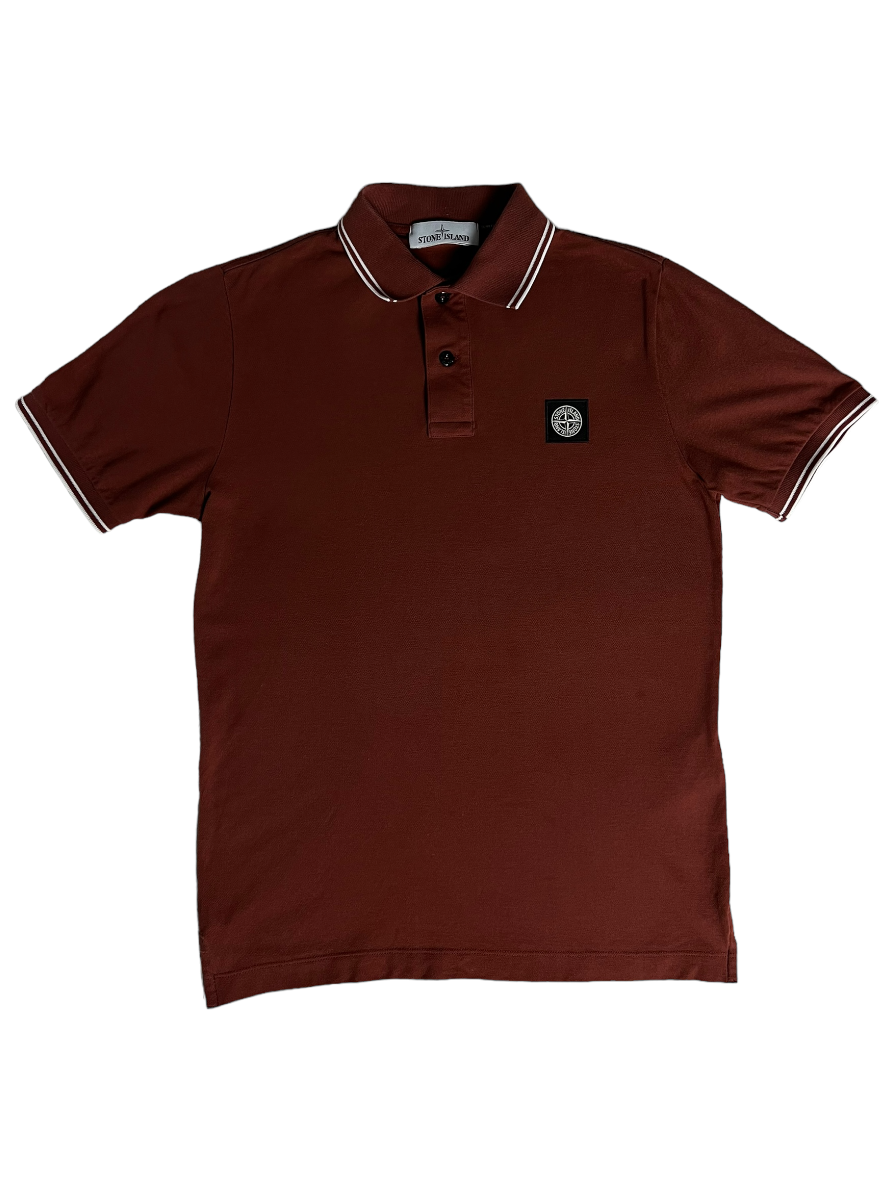 Polo C.P Company bordeau taille S - Vue de face
