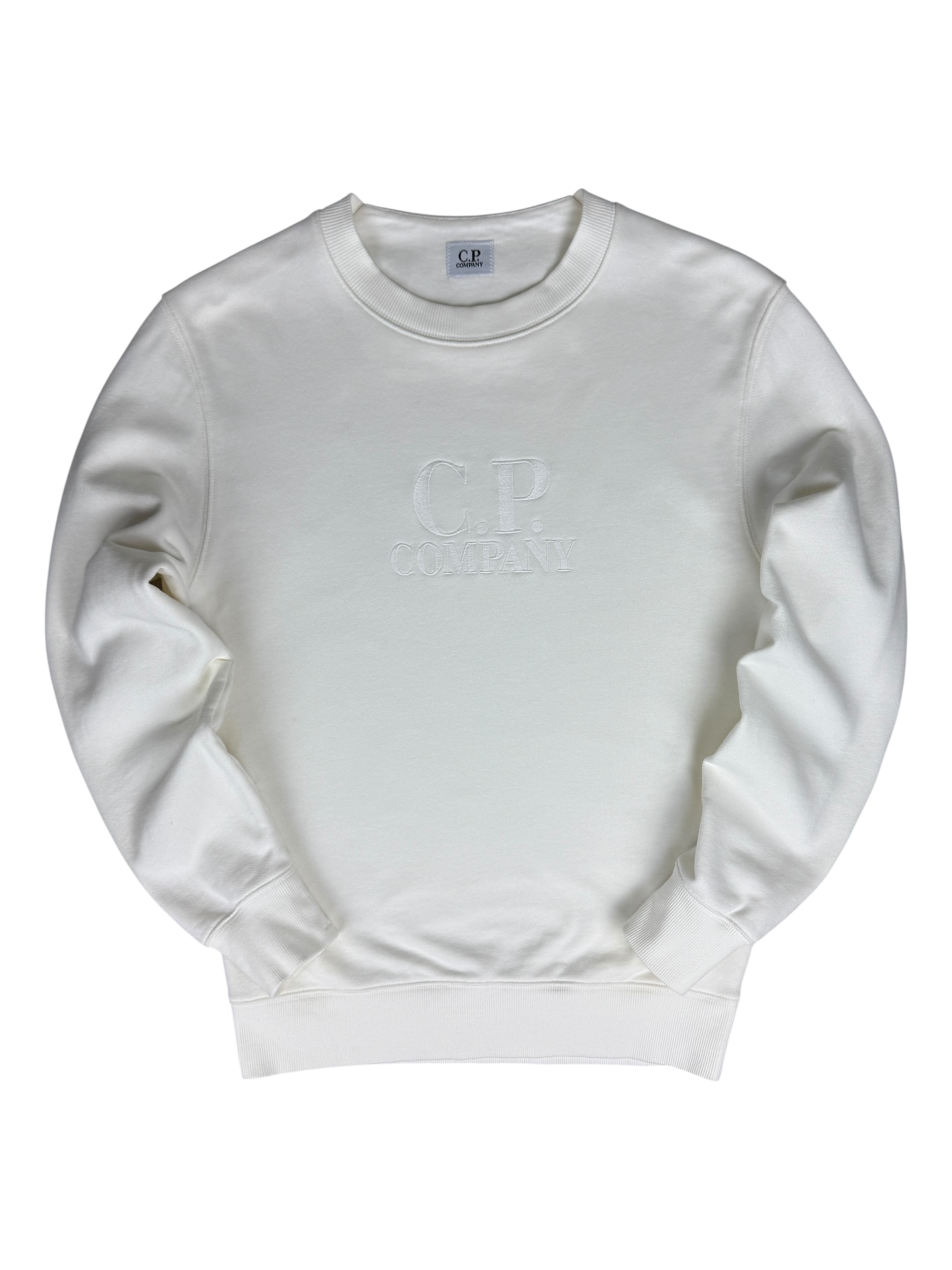 Pull C.P Company blanc taille S - Vue de face