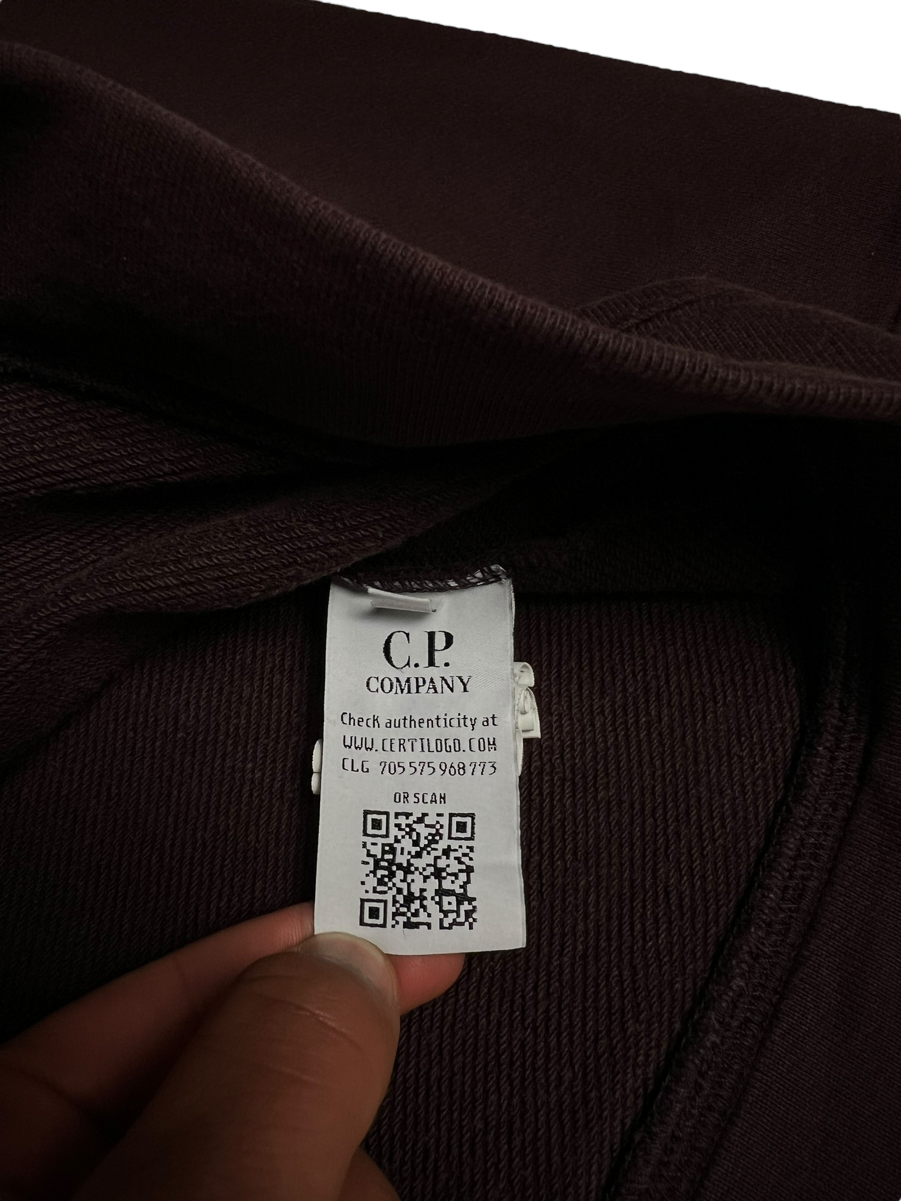 Pull C.P Company bordeau taille XL - Vue de dos