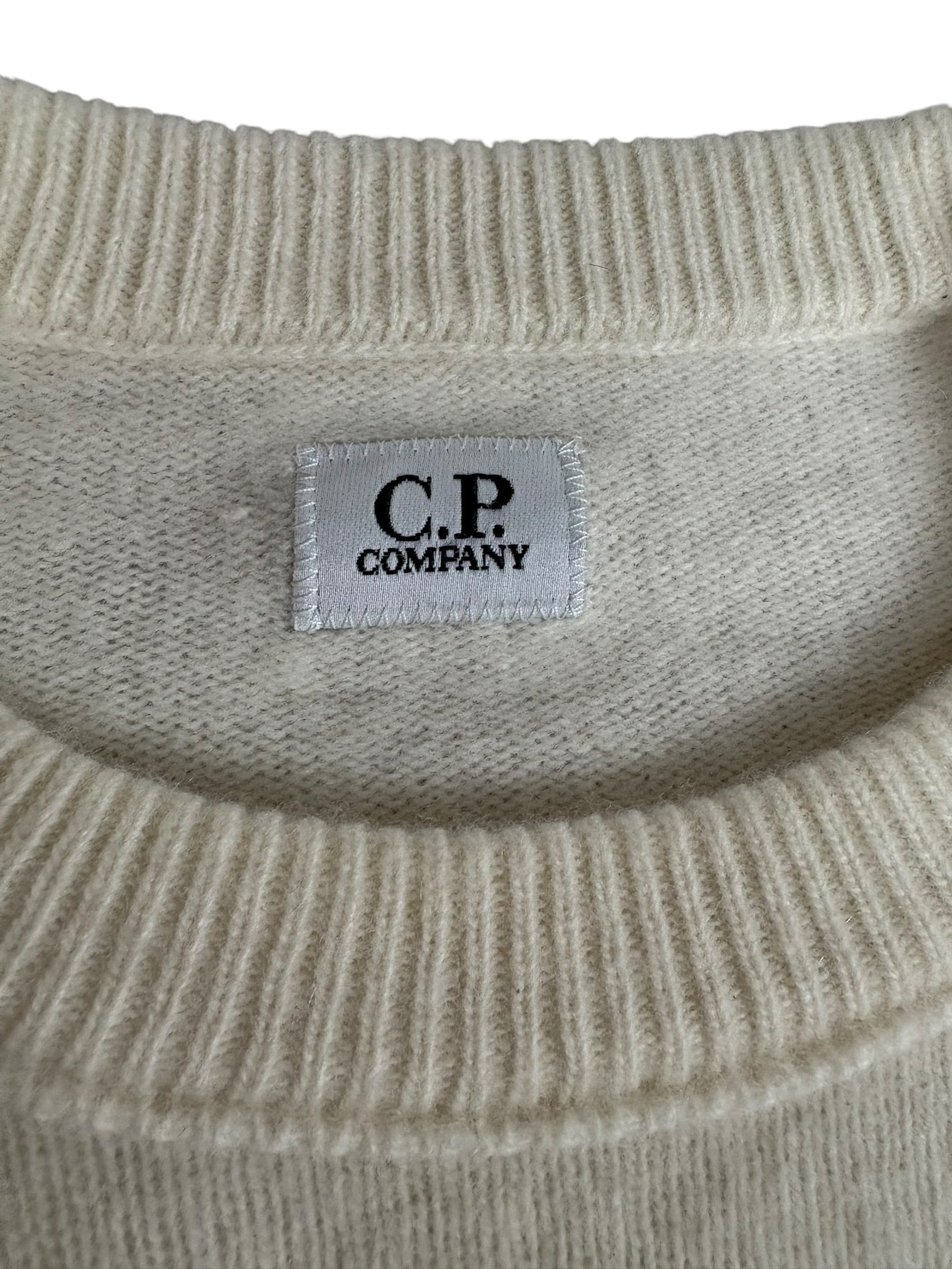Pull C.P Company crème taille 48 - Détail