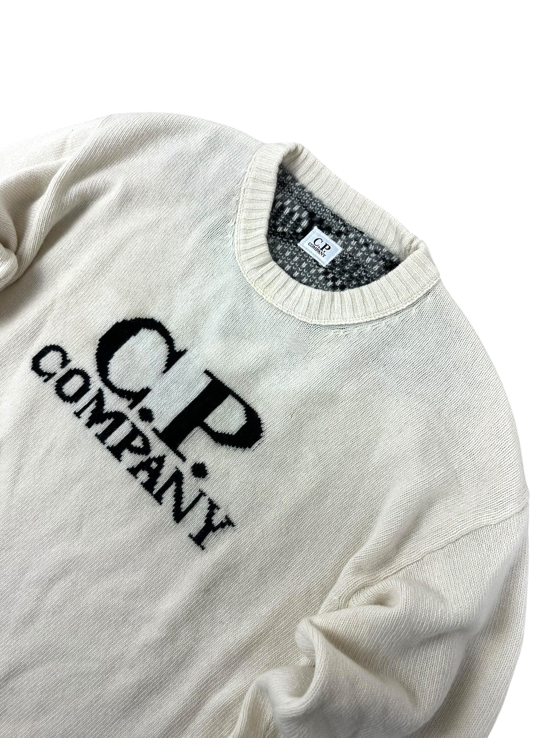 Pull C.P Company crème taille 52 - Vue de dos