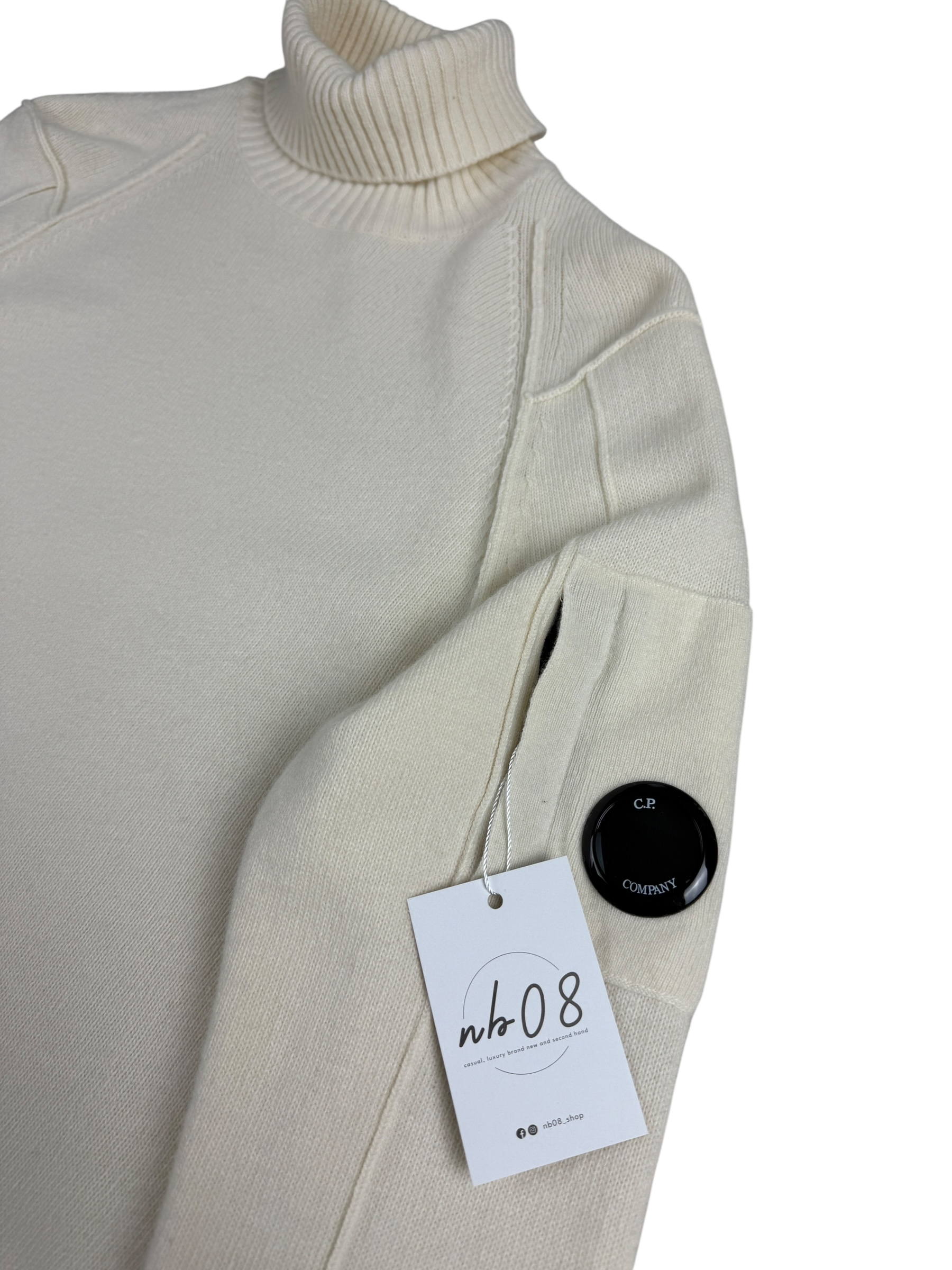 Pull C.P Company crème taille L - Vue de dos