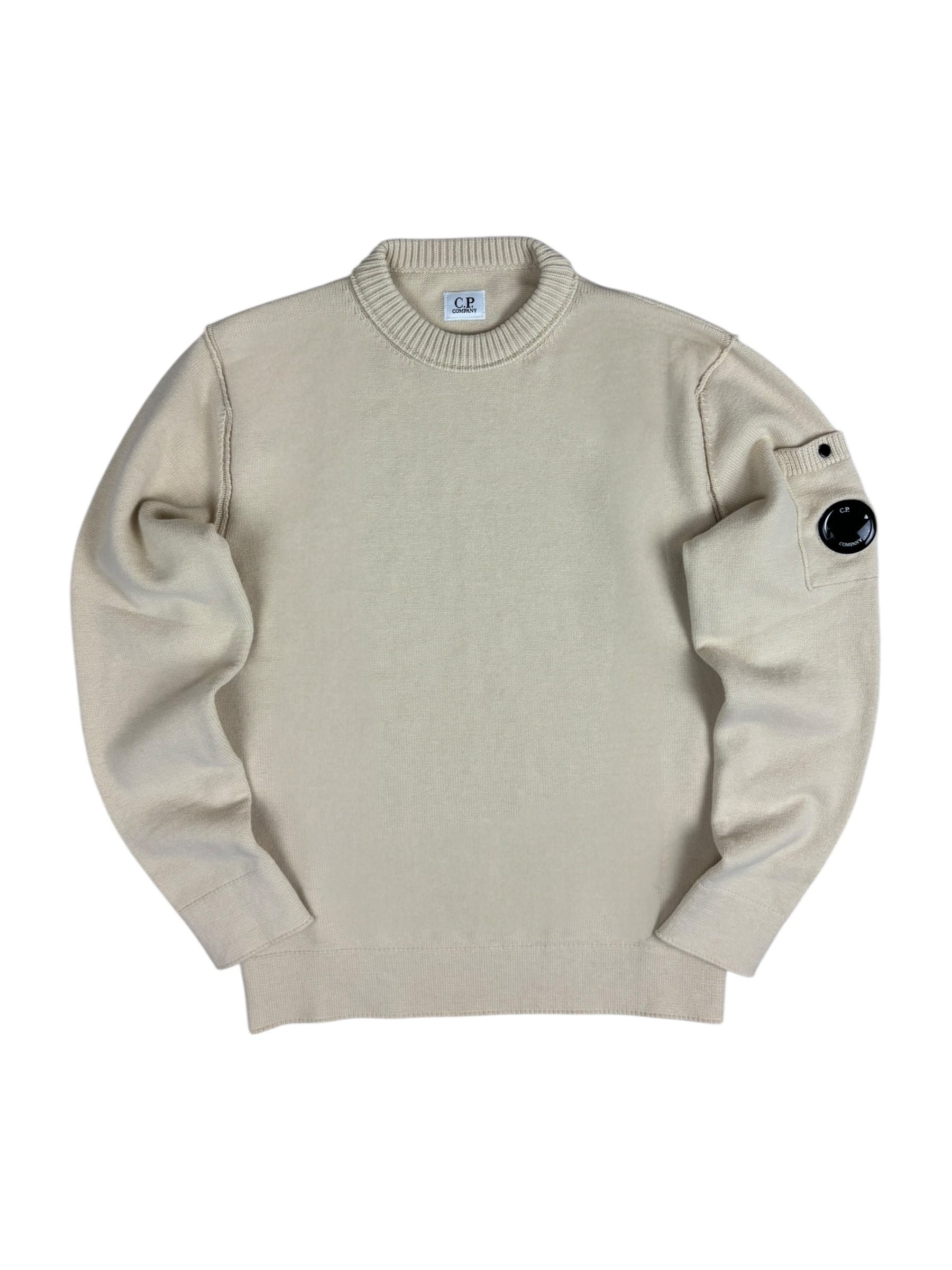 Pull C.P Company crème taille XS - Vue de face