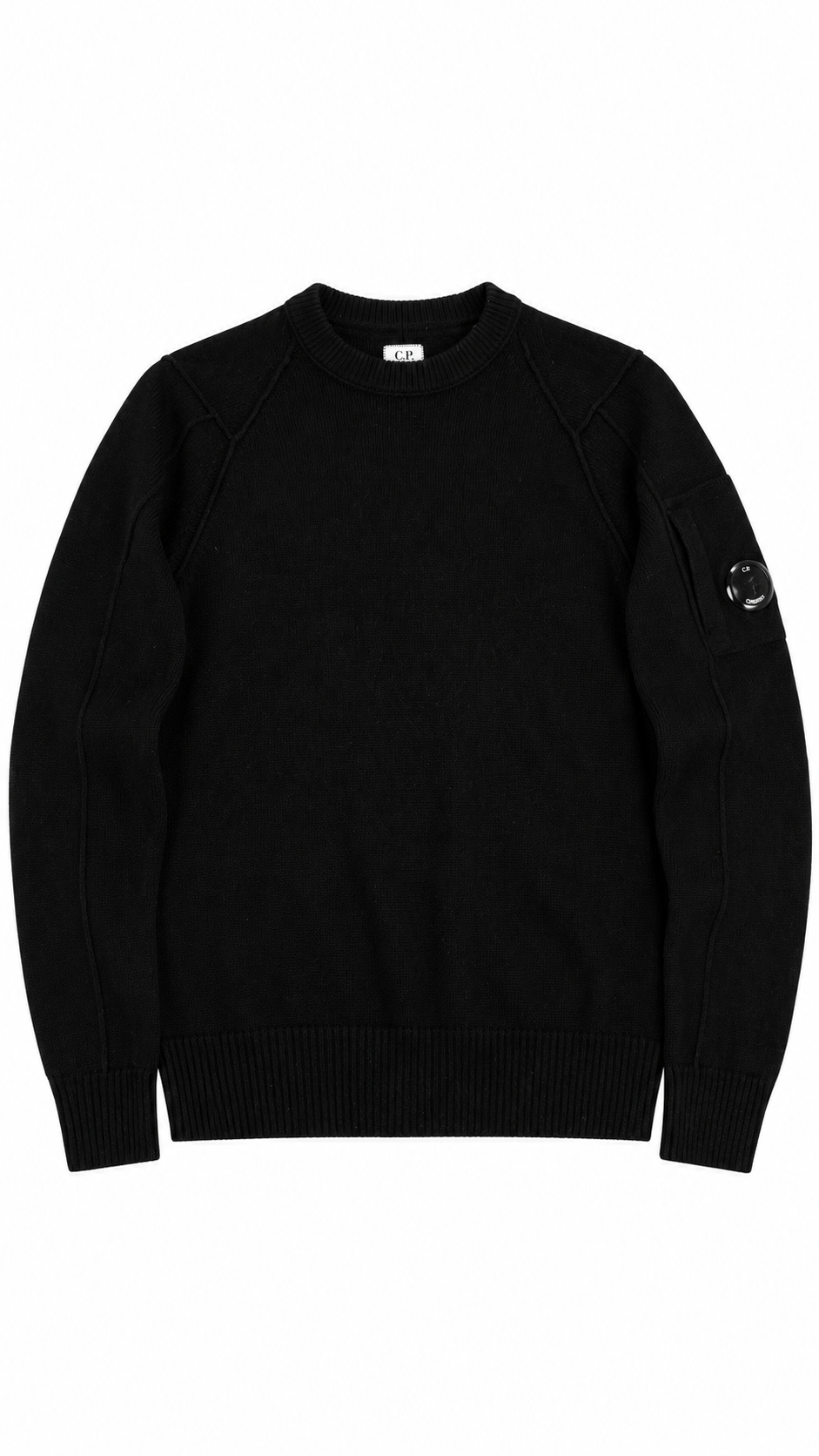 Pull en Laine C.P Company noir taille 46, seconde main authentifiée NB08 — vue 1