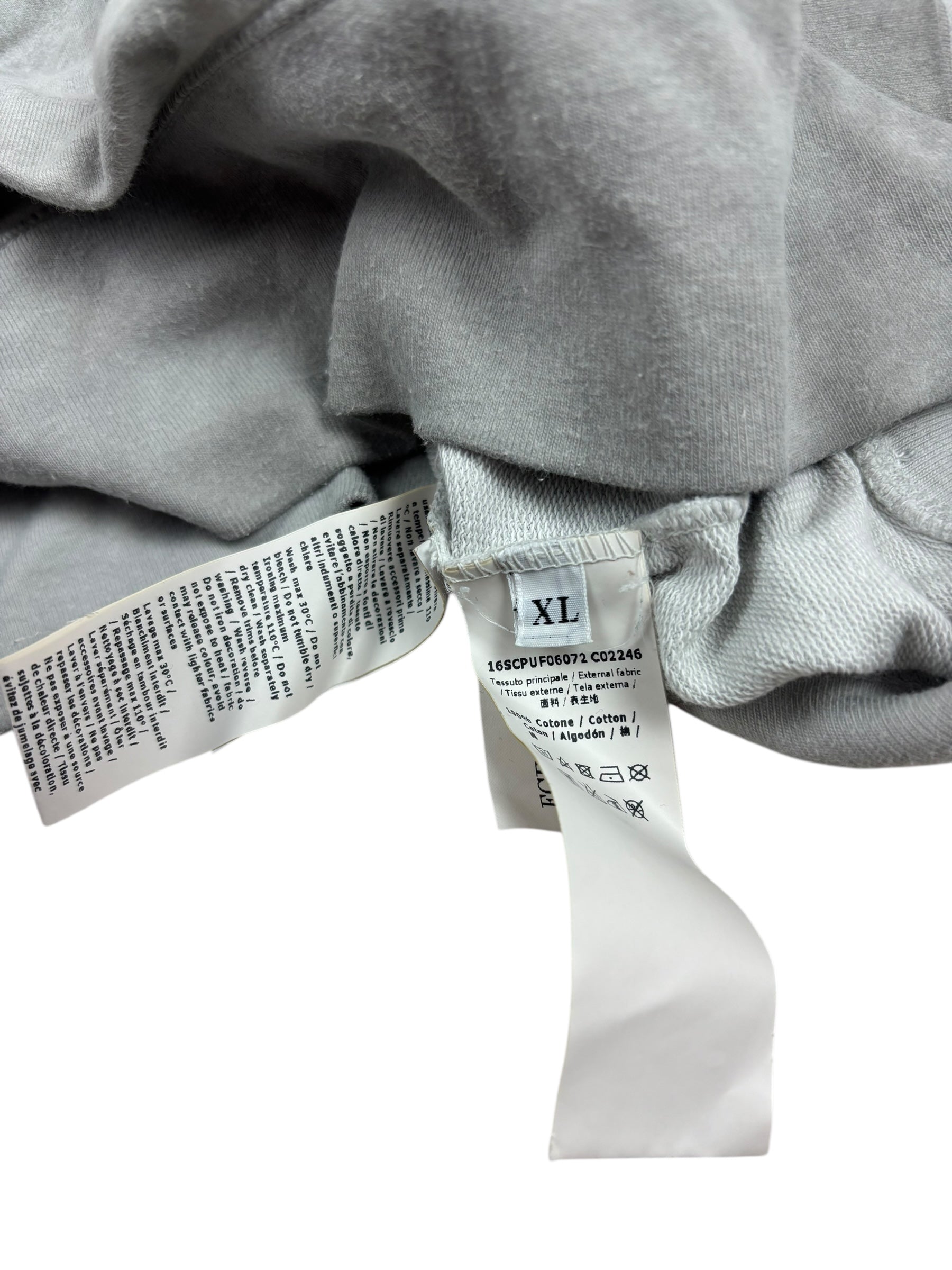 Pull C.P Company gris taille XL - Détail