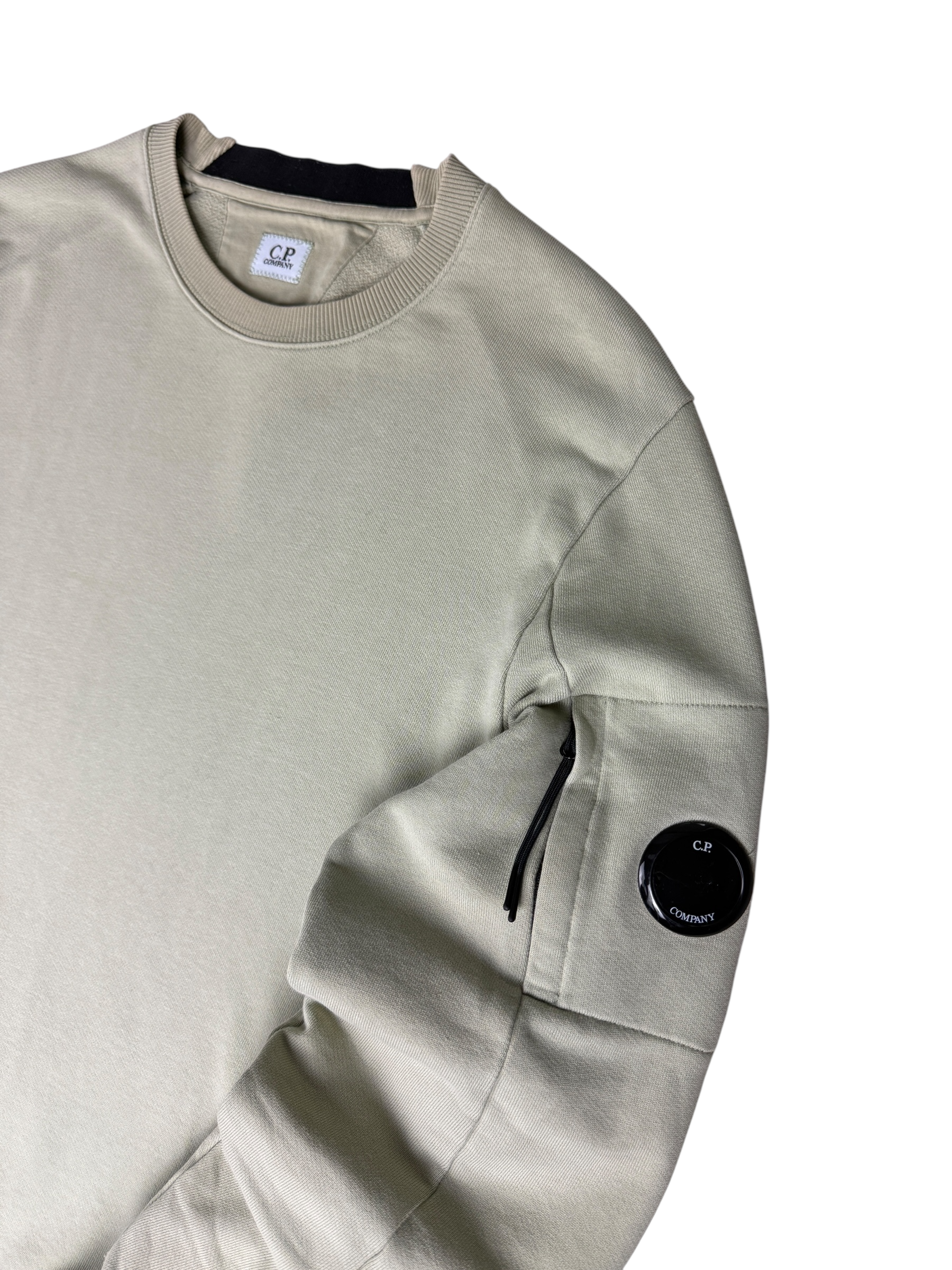 Pull C.P Company kaki / beige taille L - Vue de dos