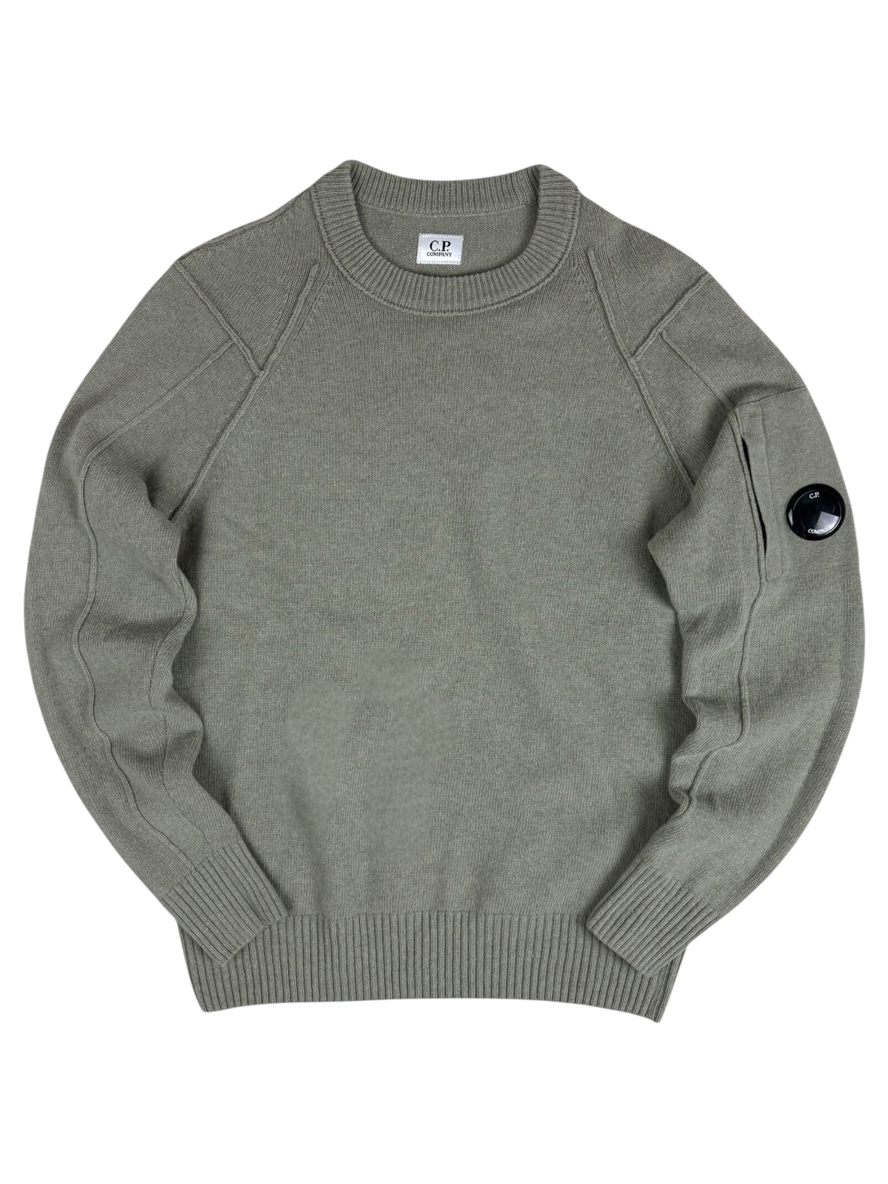 Pull C.P Company kaki taille 48 - Vue de face