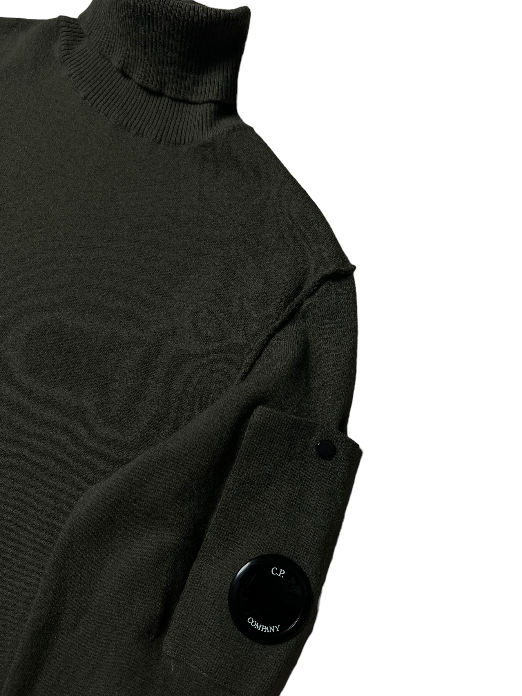 Pull C.P Company kaki taille S - Détail
