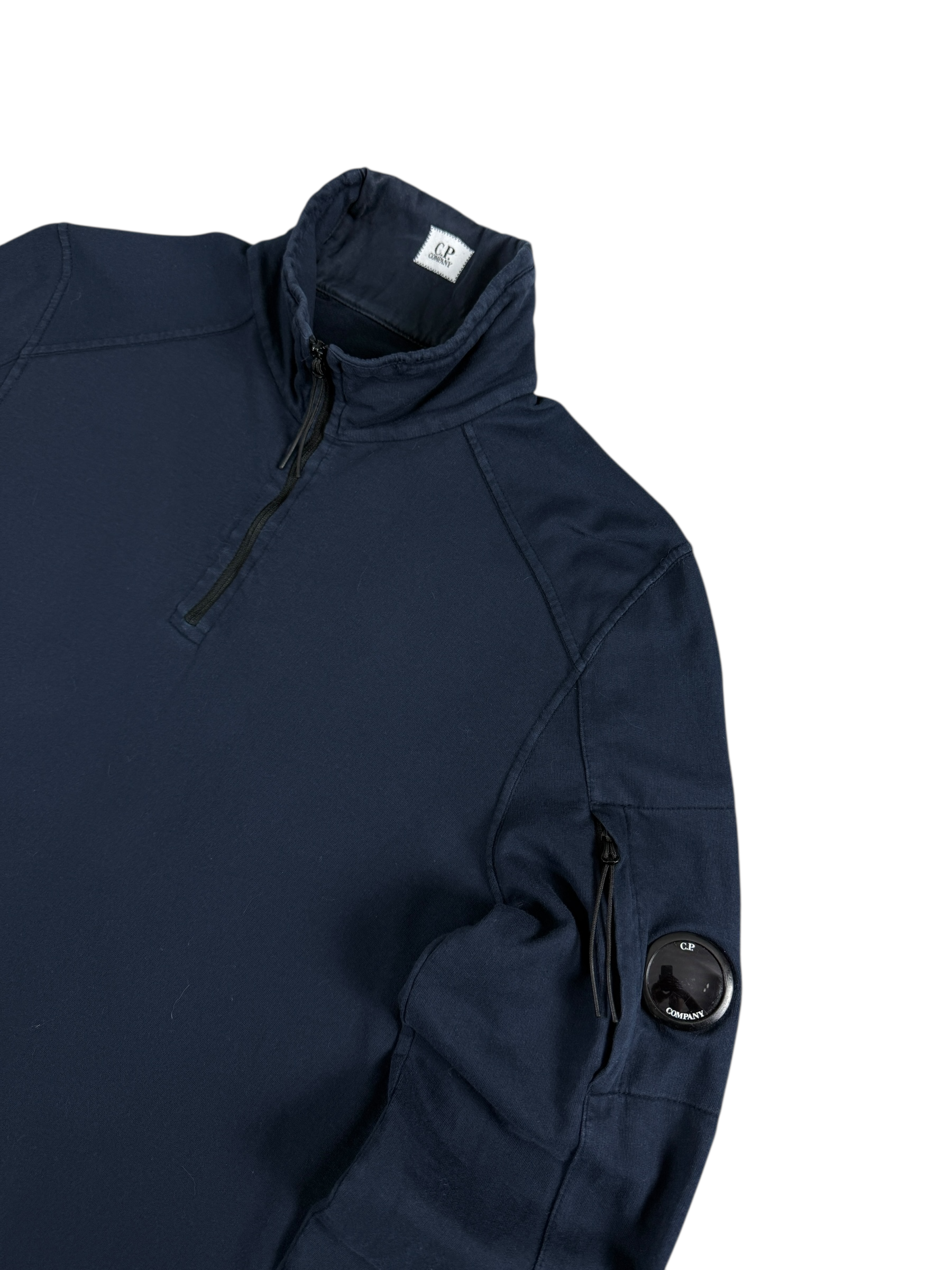 Pull C.P Company marine taille L - Logo et étiquette