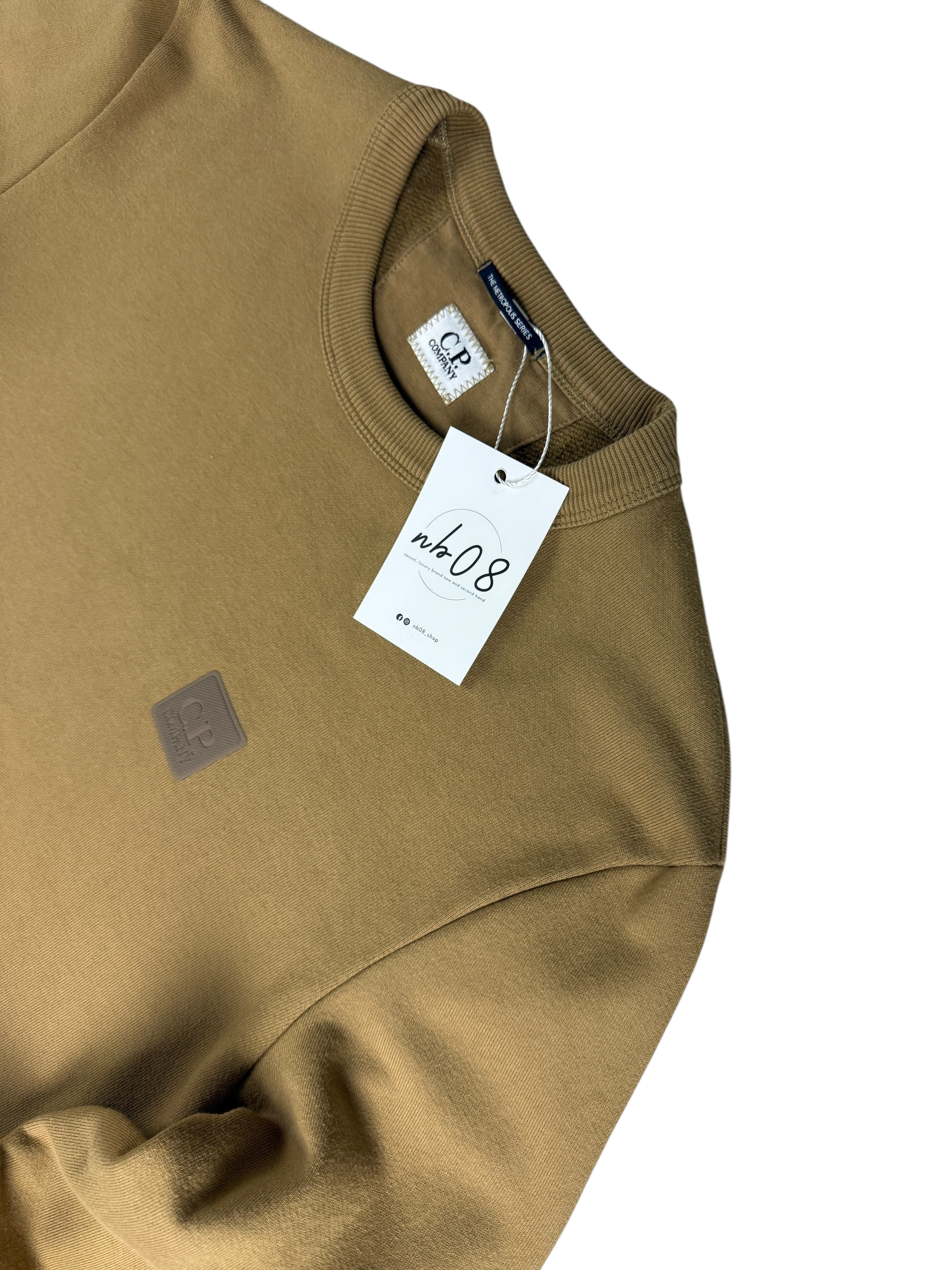 Pull C.P Company marron taille XS - Détail