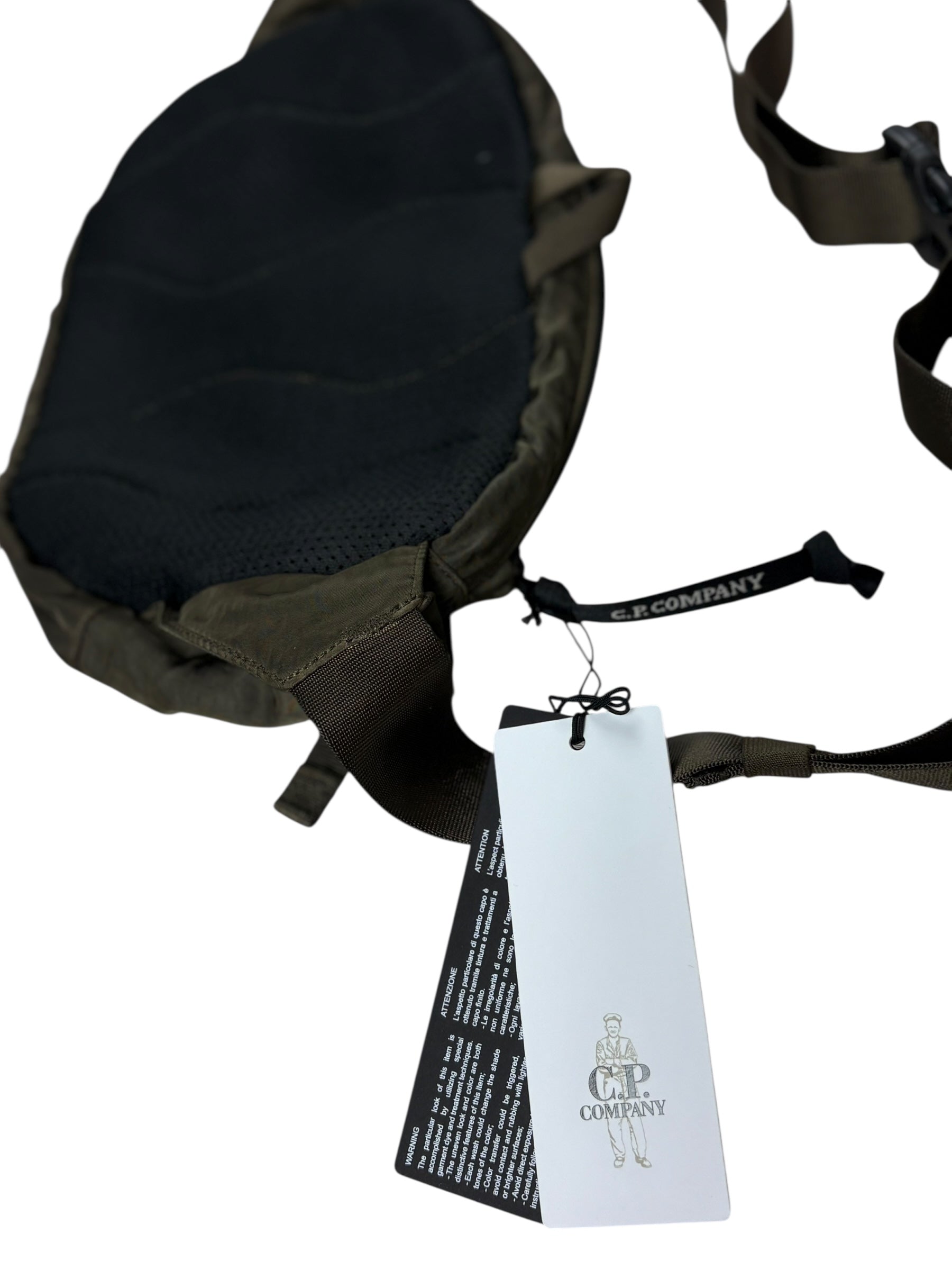 Sacoche C.P Company kaki taille UNI - Logo et étiquette