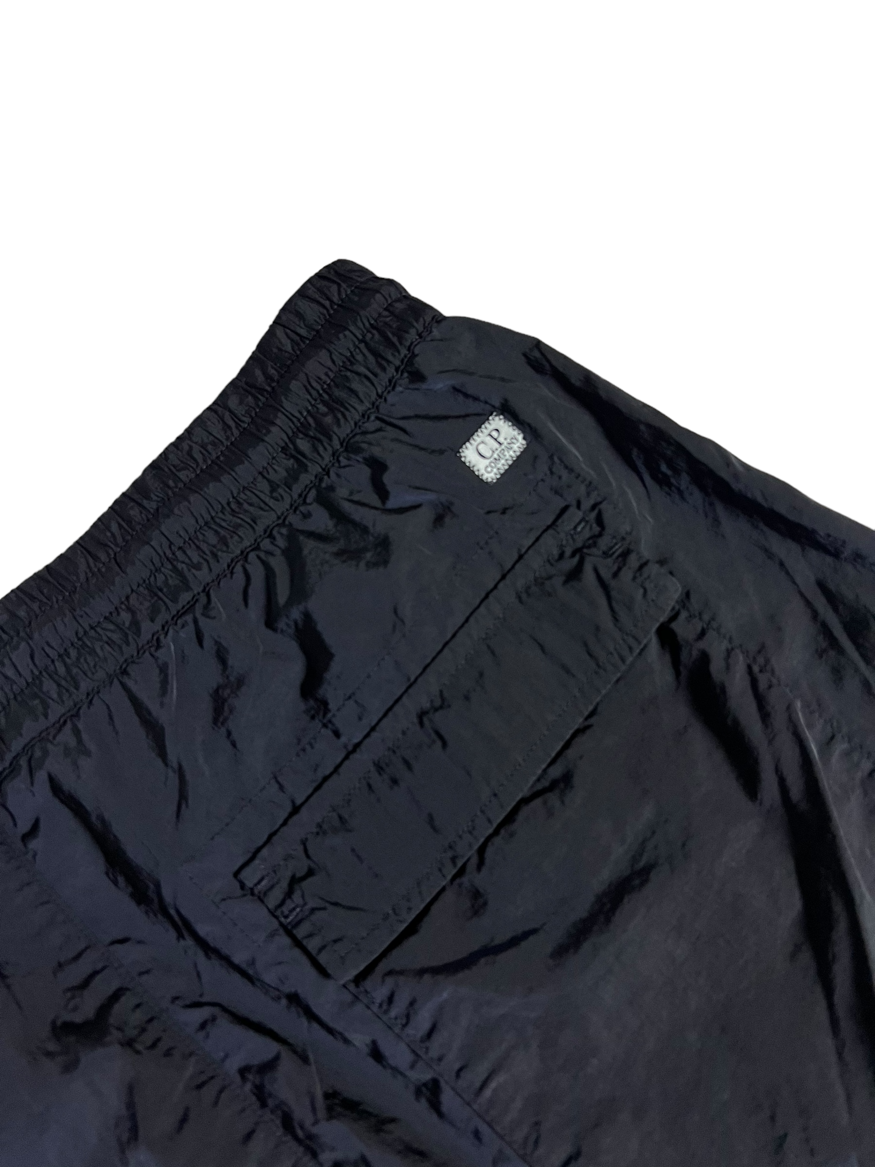 Short C.P Company bleu marine taille S - Logo et étiquette