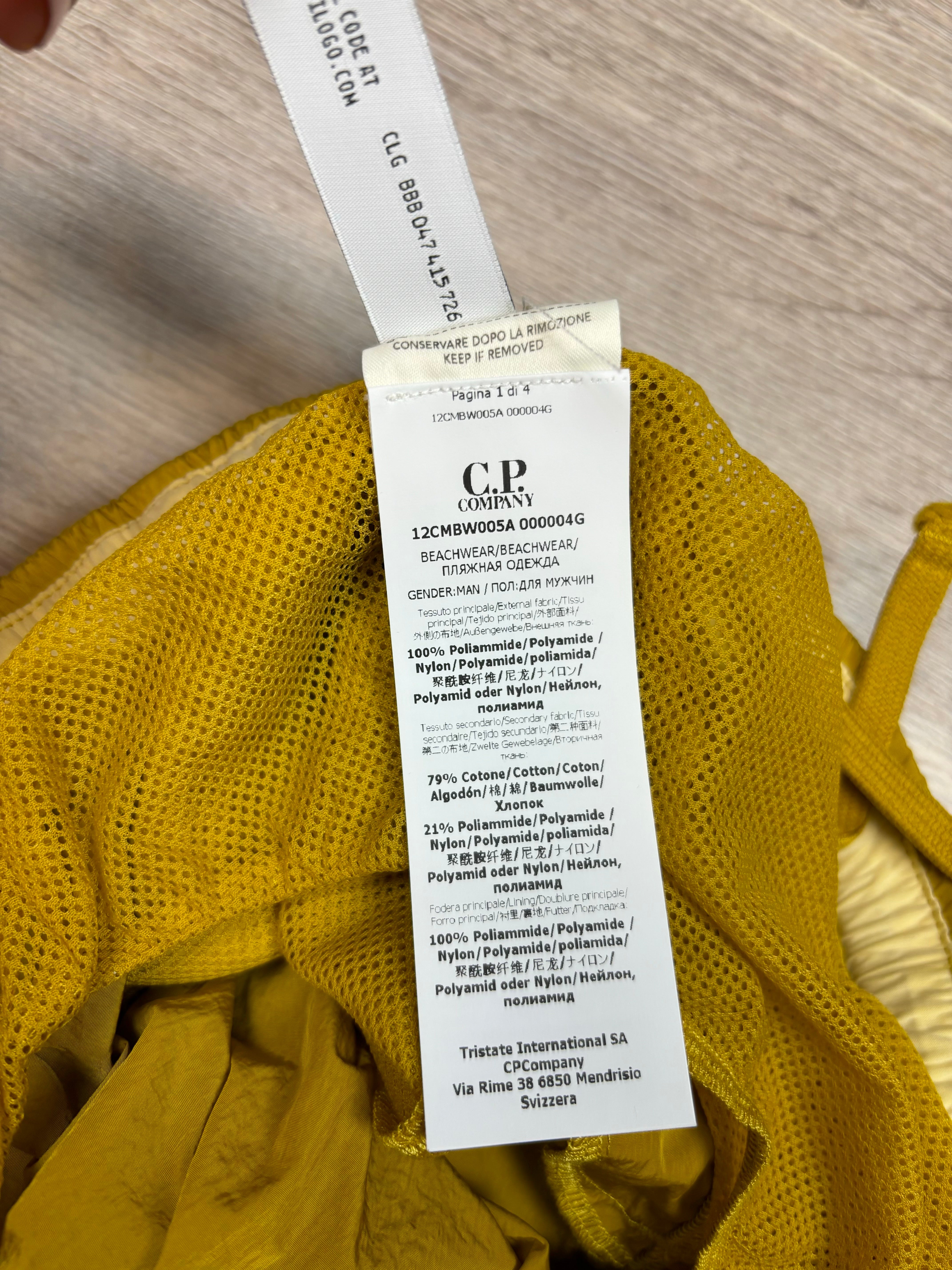 Short C.P Company jaune taille S - Vue 7