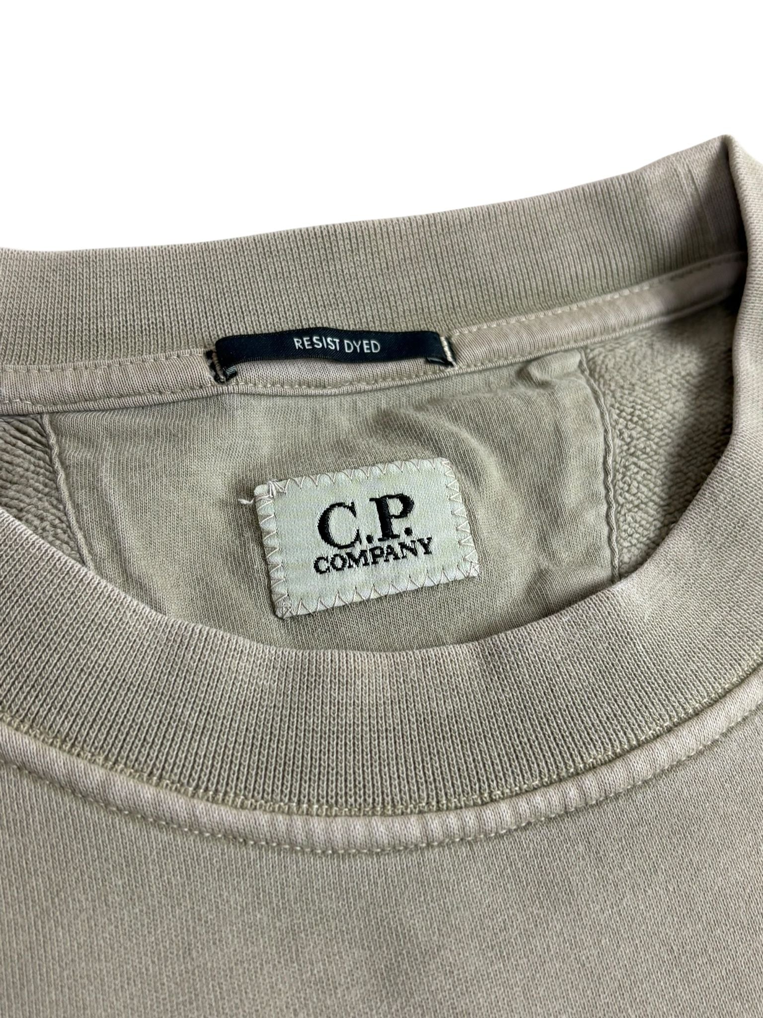 Sweat C.P Company crème taille L - Détail