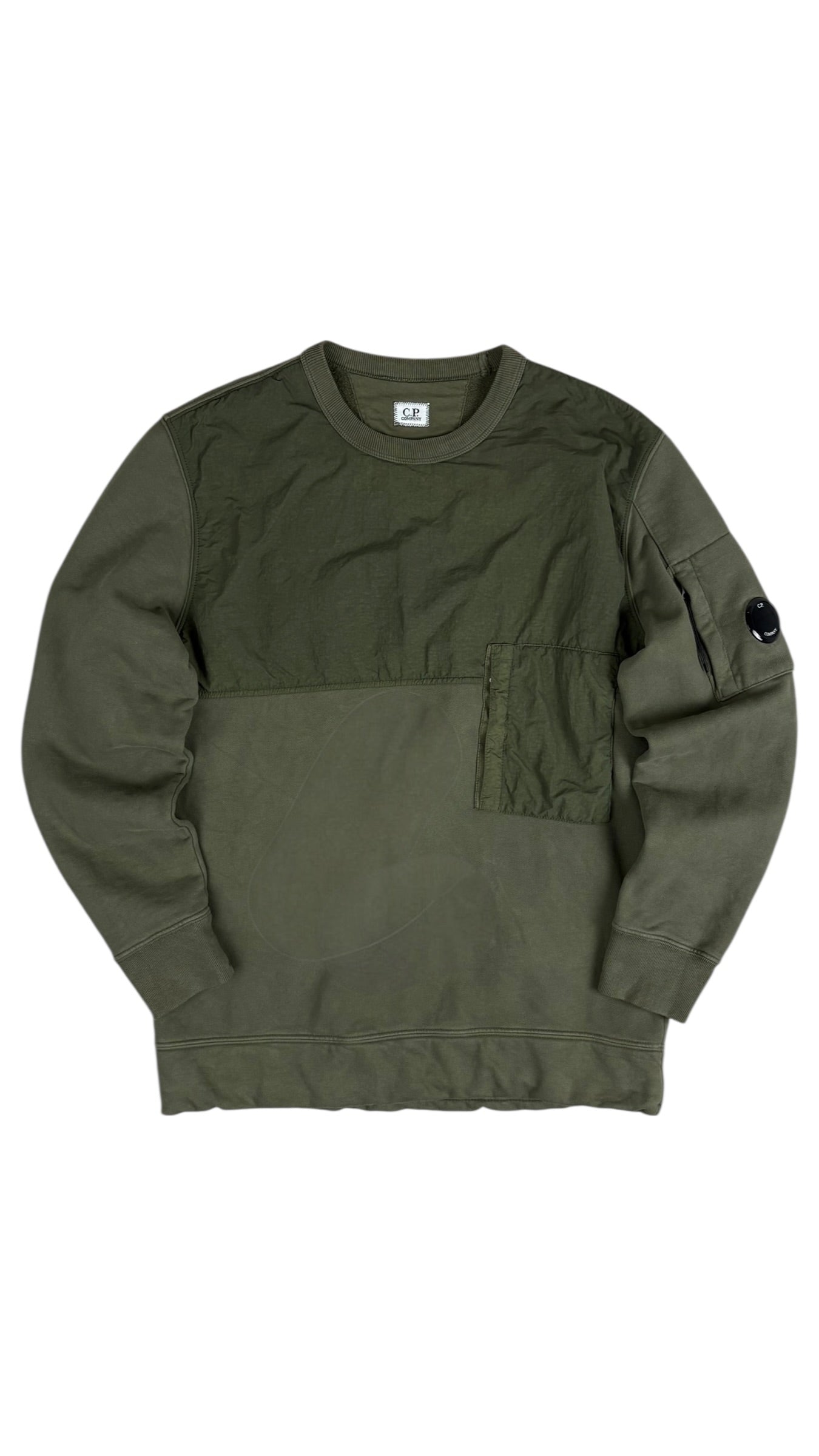 Sweat C.P Company kaki taille L - Vue de face