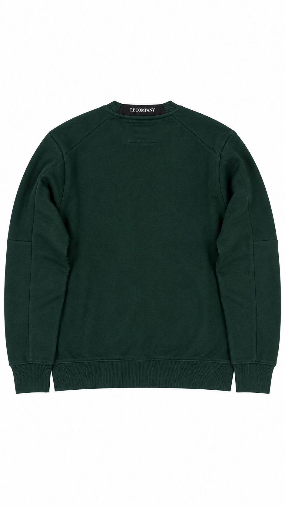 Sweat-shirt Crewneck C.P Company Diagonal Raised Fleece Lens Ponderosa Pine vert, vue de dos — vue 2